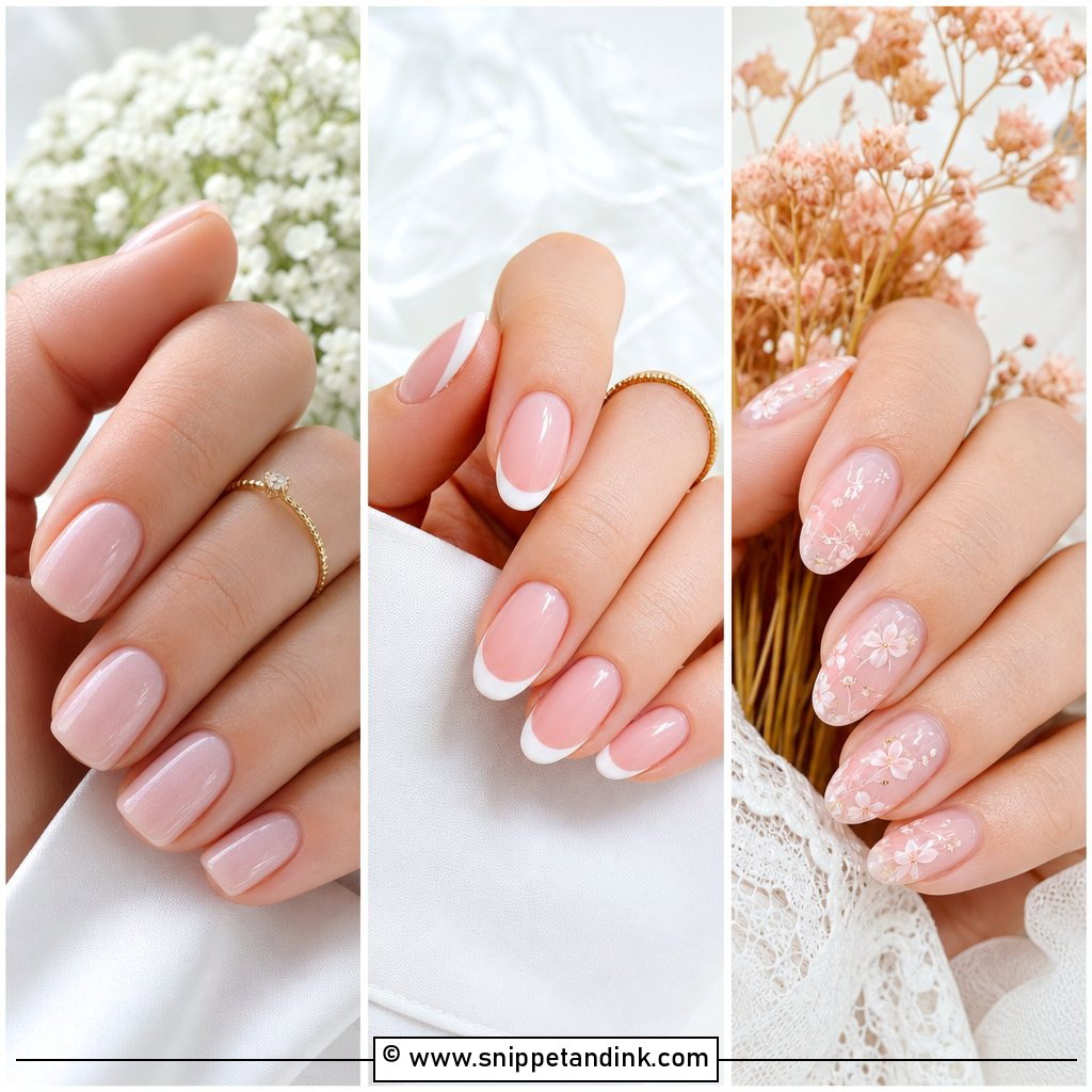 30 Simple Wedding Nails for Effortless Bridal Beauty Now