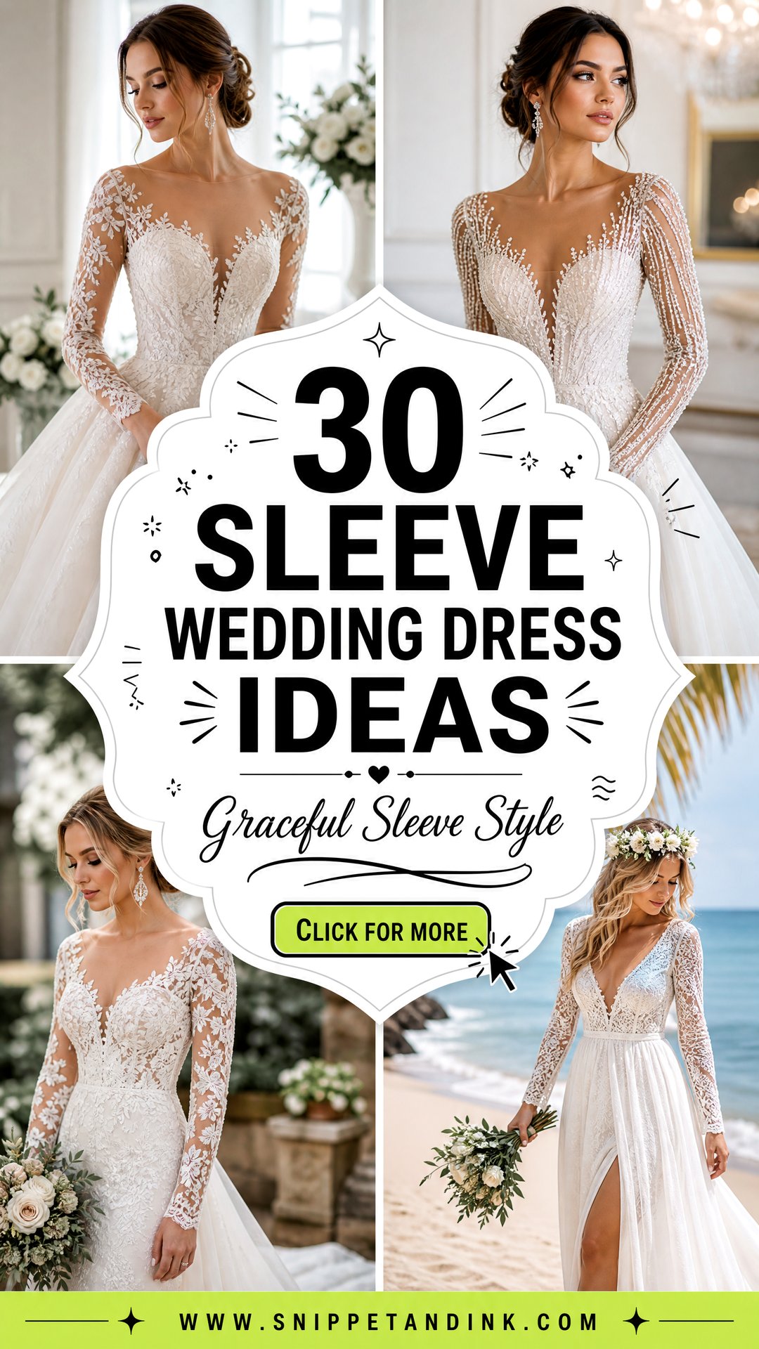 30 Sleeve Wedding Dress Ideas for Elegant Bridal Coverage - 30 Sleeve Wedding Dress Ideas for Elegant Bridal Coverage