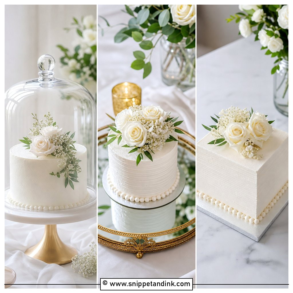 30 Small Wedding Cake Display Ideas for Chic Receptions