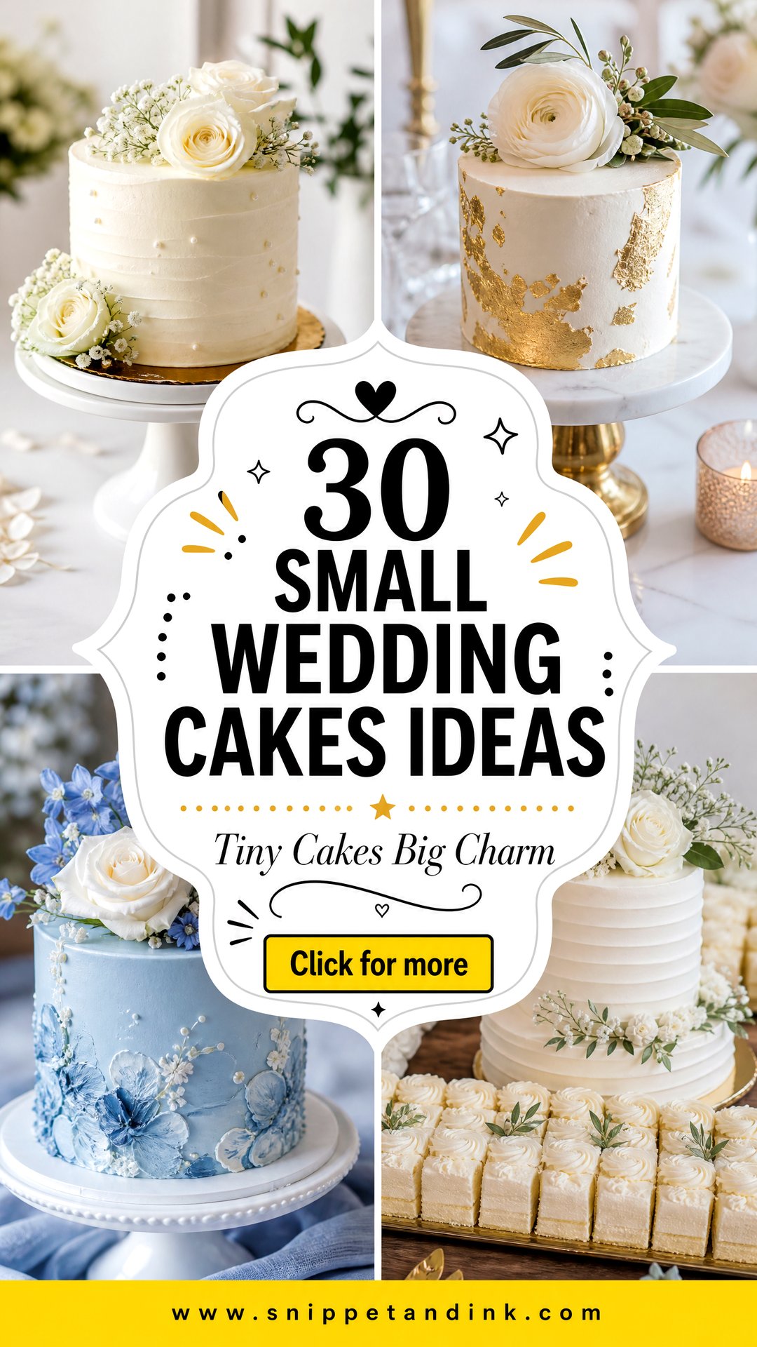 30 Small Wedding Cakes for Intimate Celebrations and Big Charm - 30 Small Wedding Cakes for Intimate Celebrations and Big Charm