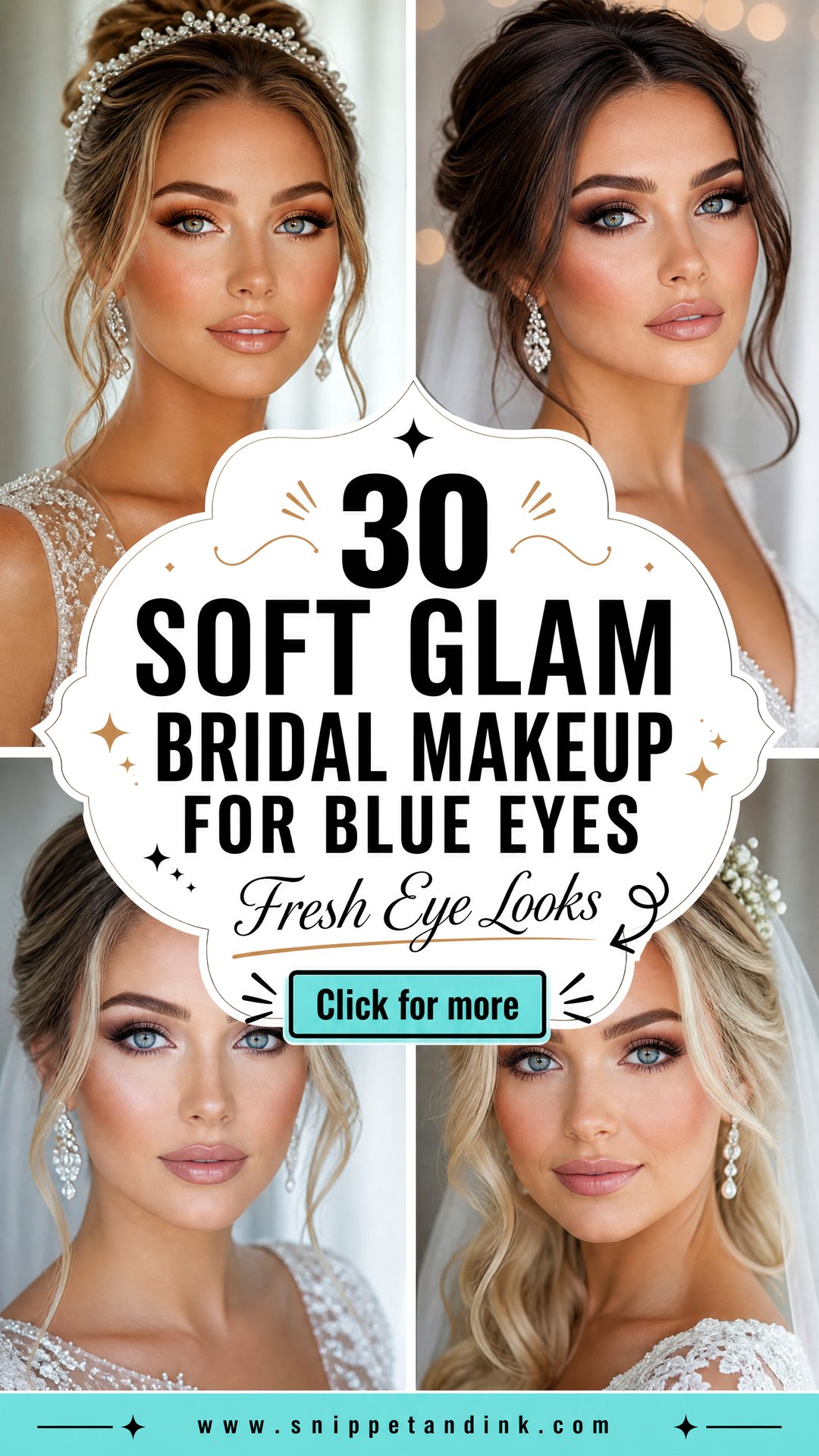 30 Soft Glam Bridal Makeup for Blue Eyes Fresh Looks - 30 Soft Glam Bridal Makeup for Blue Eyes: Fresh Looks