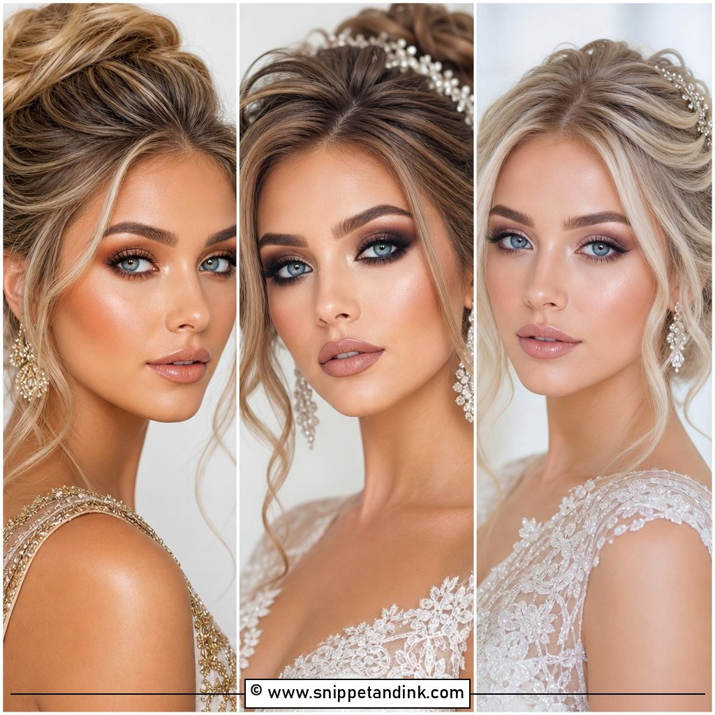 30 Soft Glam Bridal Makeup for Blue Eyes Fresh Looks