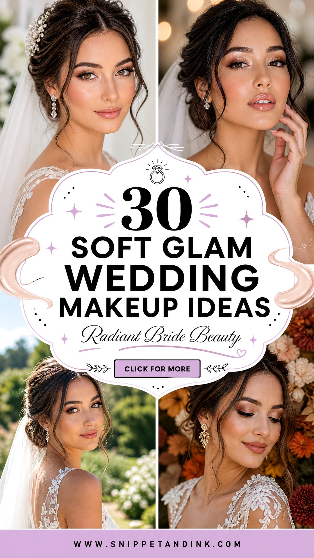30 Soft Glam Wedding Makeup Ideas for a Radiant Bride - 30 Soft Glam Wedding Makeup Ideas for a Radiant Bride
