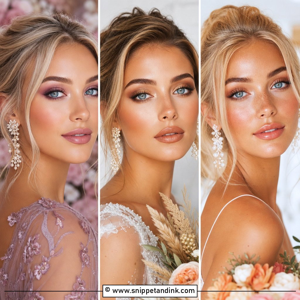 30 Soft Wedding Makeup for Blue Eyes Dreamy Bridal Looks