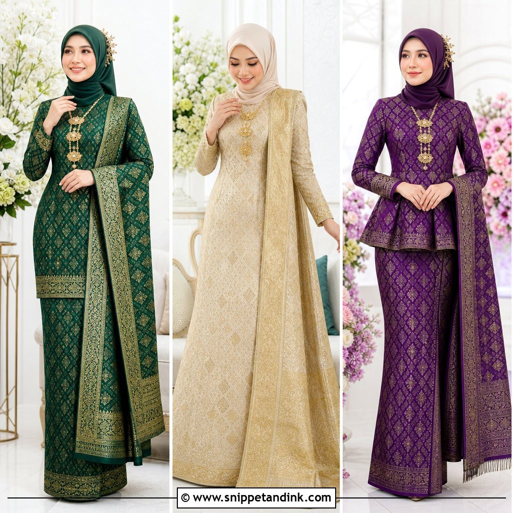 30 Songket Wedding Dress Ideas