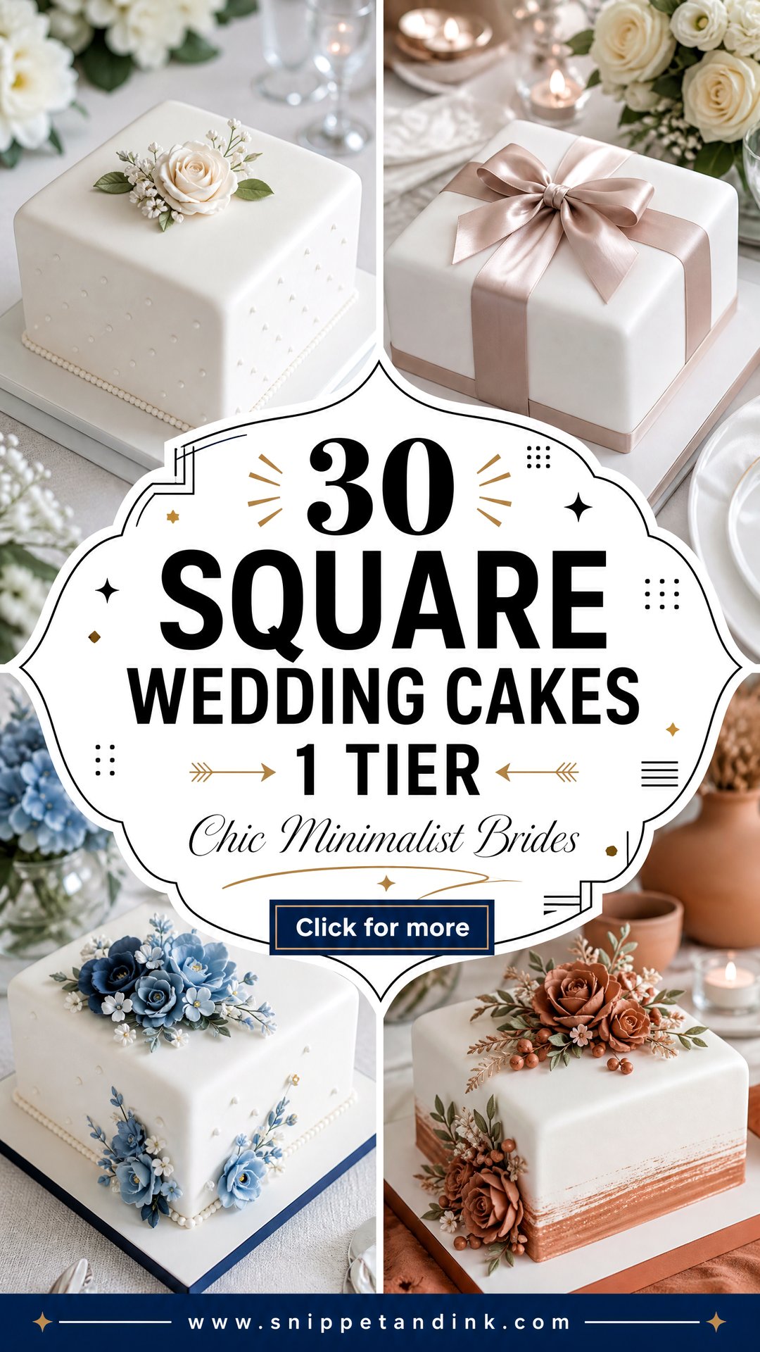 30 Square Wedding Cakes 1 Tier for Chic Minimalist Brides - 30 Square Wedding Cakes 1 Tier for Chic Minimalist Brides