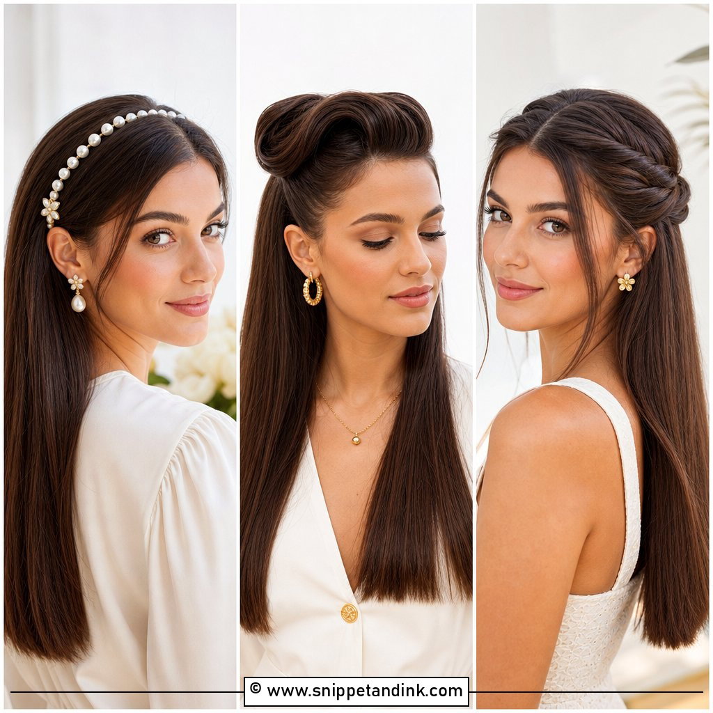30 Straight Open Hairstyles Indian Wedding for Elegant Brides