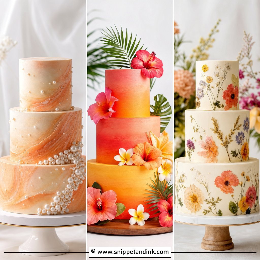 30 Sunset Cake Ideas for Wedding Dreamy Color Trends 2026