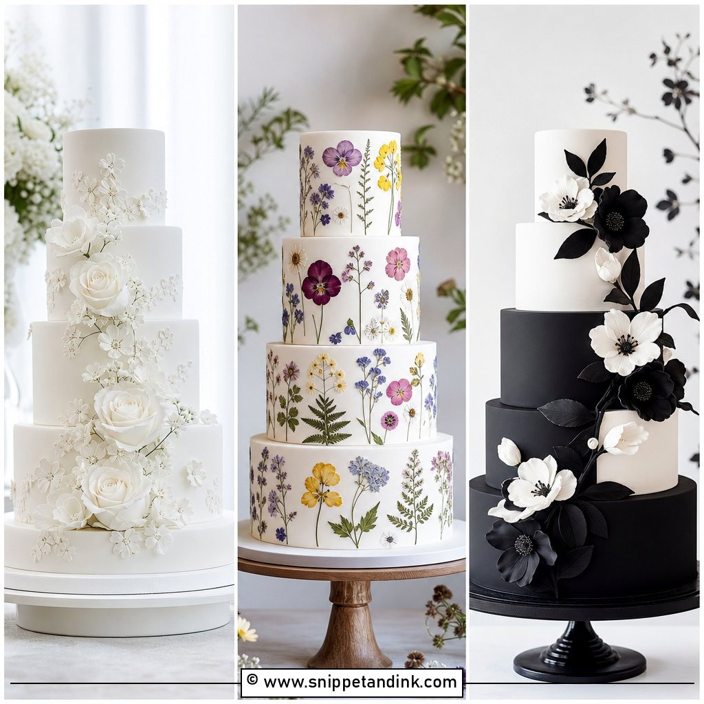 30 Tiered Wedding Cake Ideas for Elegant Modern Receptions