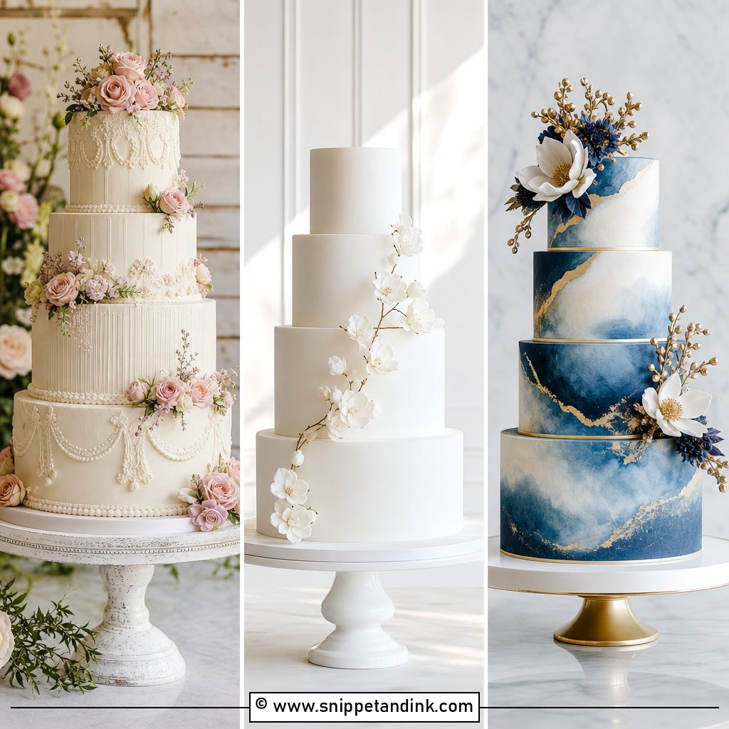 30 Tiered Wedding Cakes for Stunning Reception Centerpieces