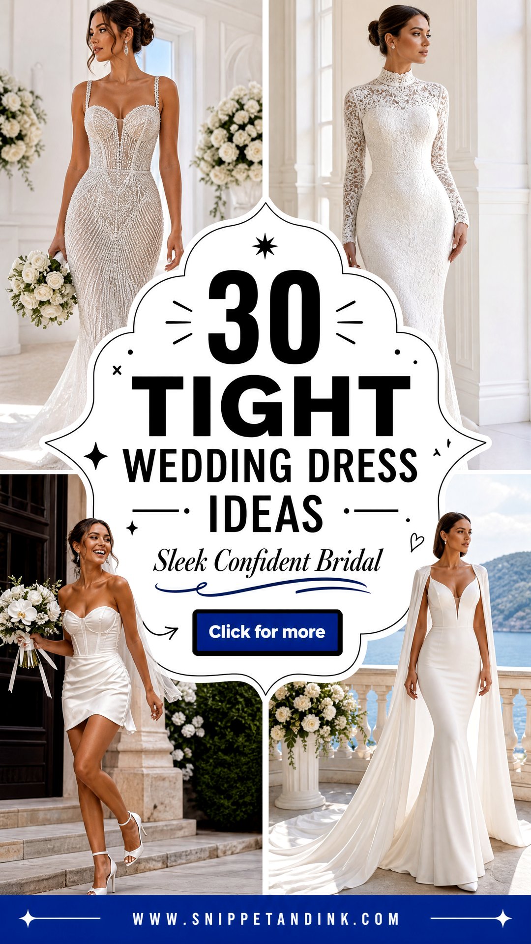 30 Tight Wedding Dress Ideas For Sleek Confident Brides - 30 Tight Wedding Dress Ideas For Sleek, Confident Brides