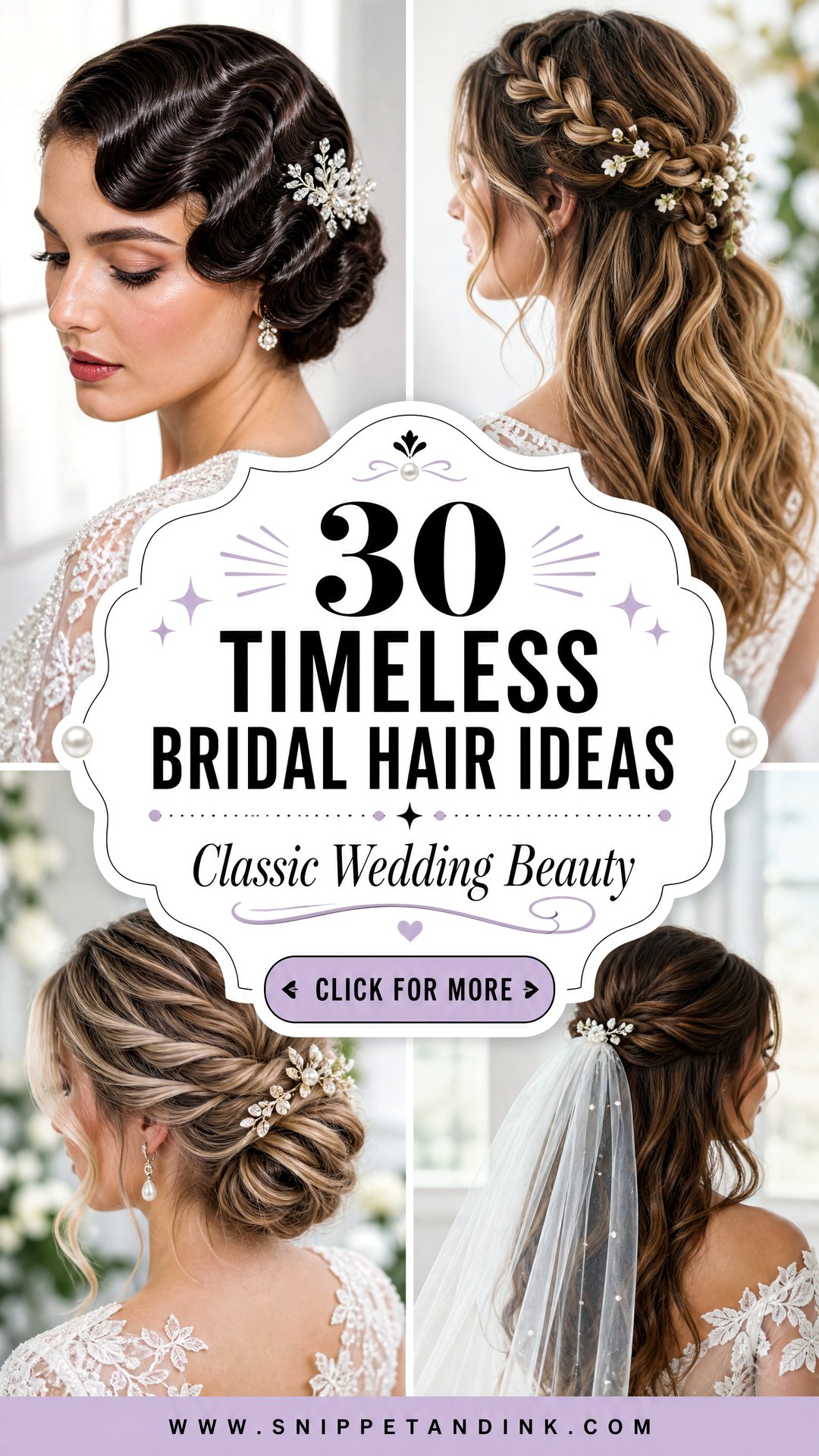 30 Timeless Bridal Hair Ideas for Classic Wedding Beauty - 30 Timeless Bridal Hair Ideas for Classic Wedding Beauty