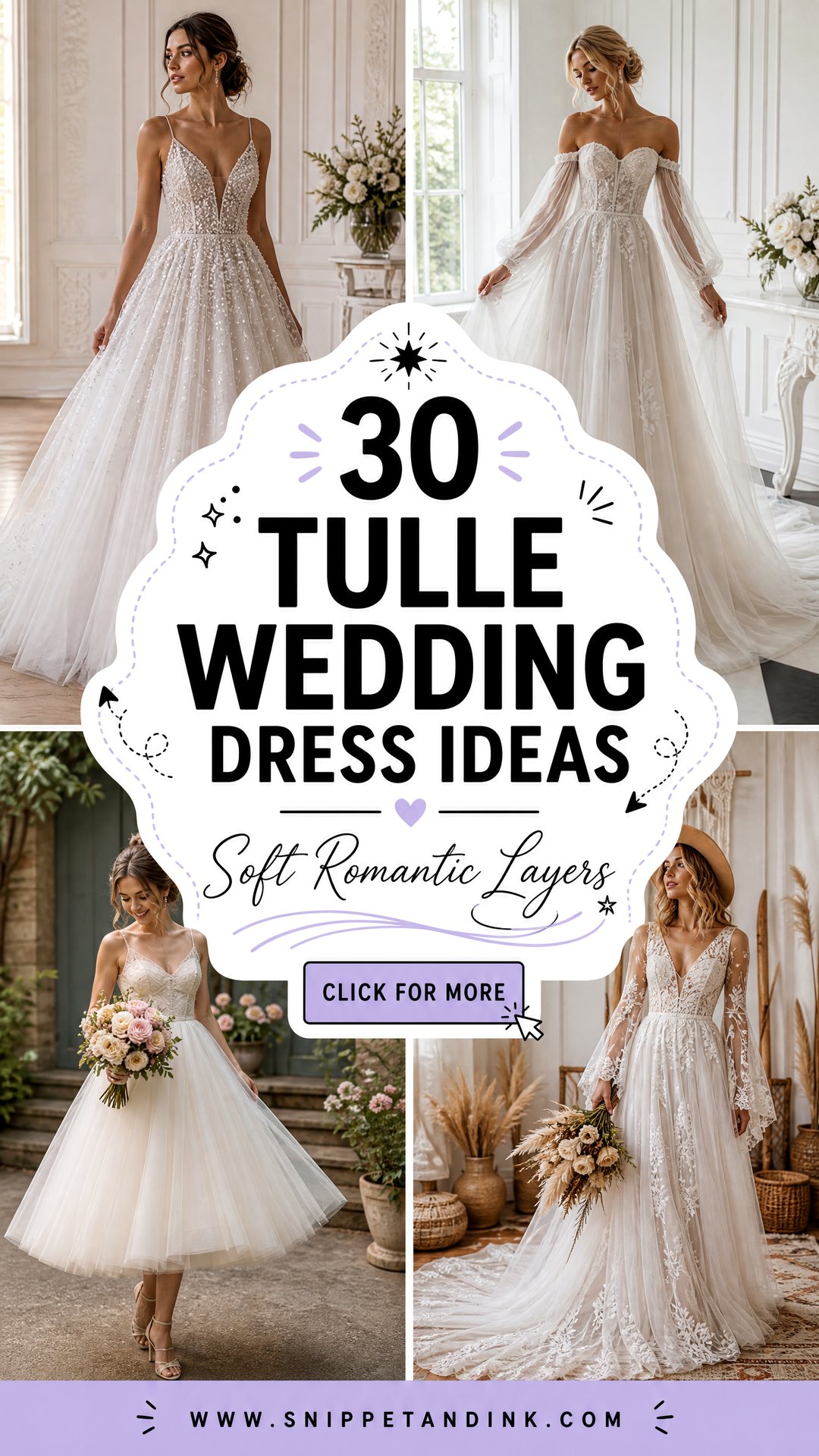 30 Tulle Wedding Dress Ideas for Soft Romantic Brides Today - 30 Tulle Wedding Dress Ideas for Soft Romantic Brides Today