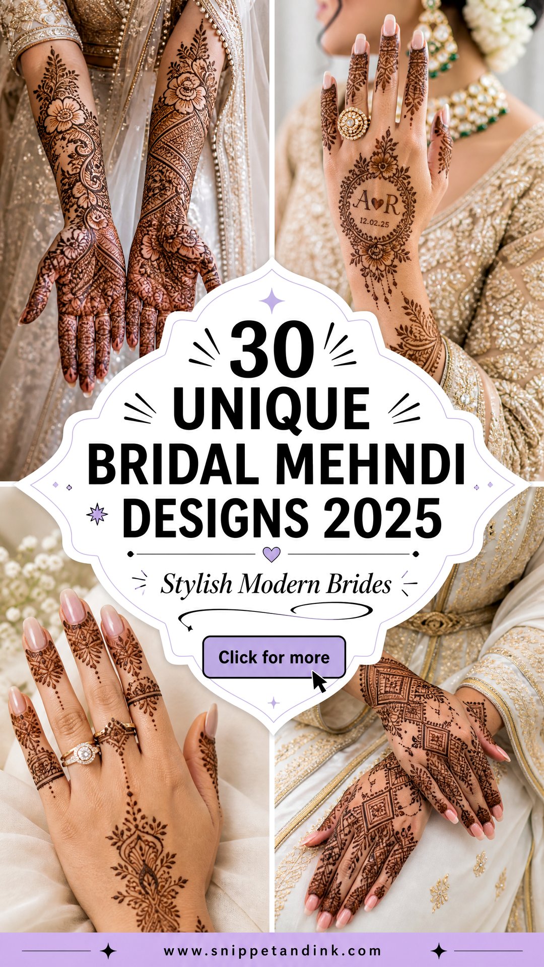 30 Unique Bridal Mehndi Designs 2025 for Stylish Modern Brides - 30 Unique Bridal Mehndi Designs 2025 for Stylish Modern Brides
