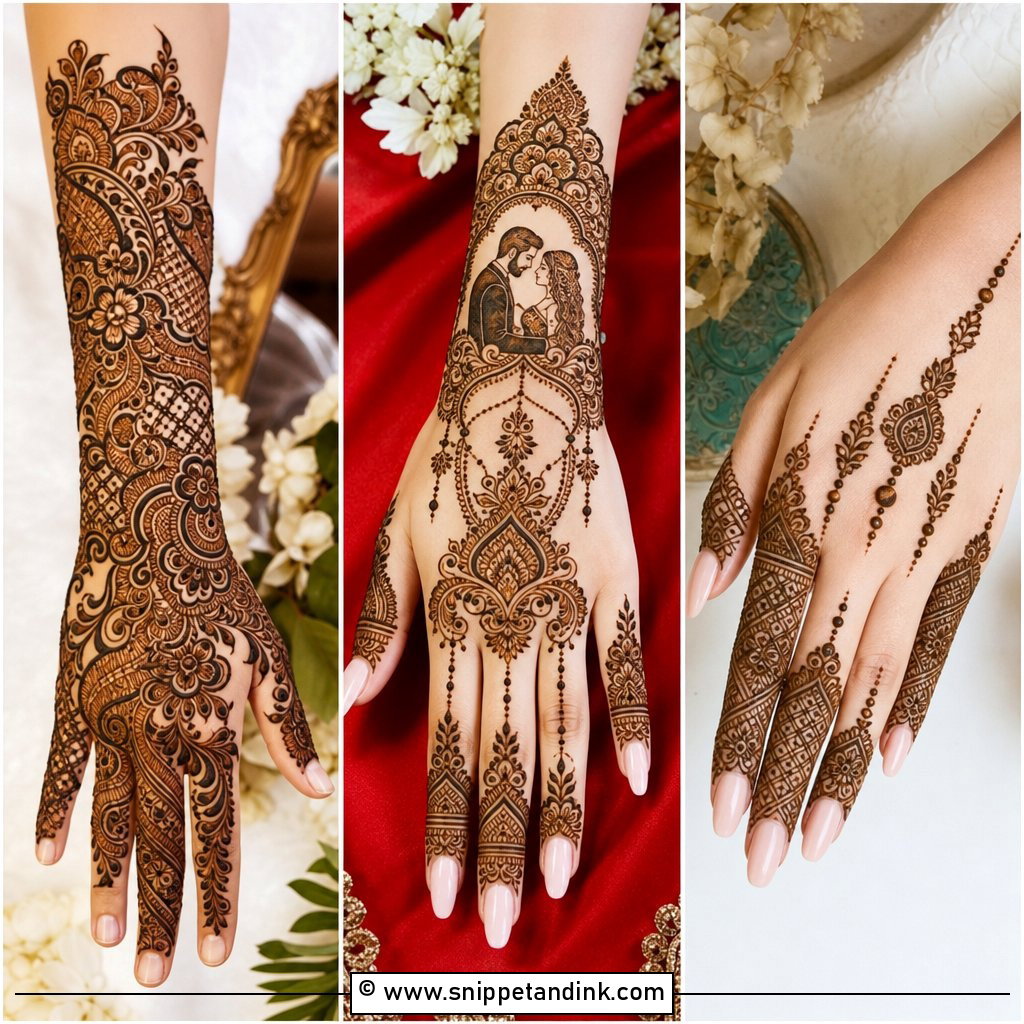 30 Unique Bridal Mehndi Designs 2025 for Stylish Modern Brides
