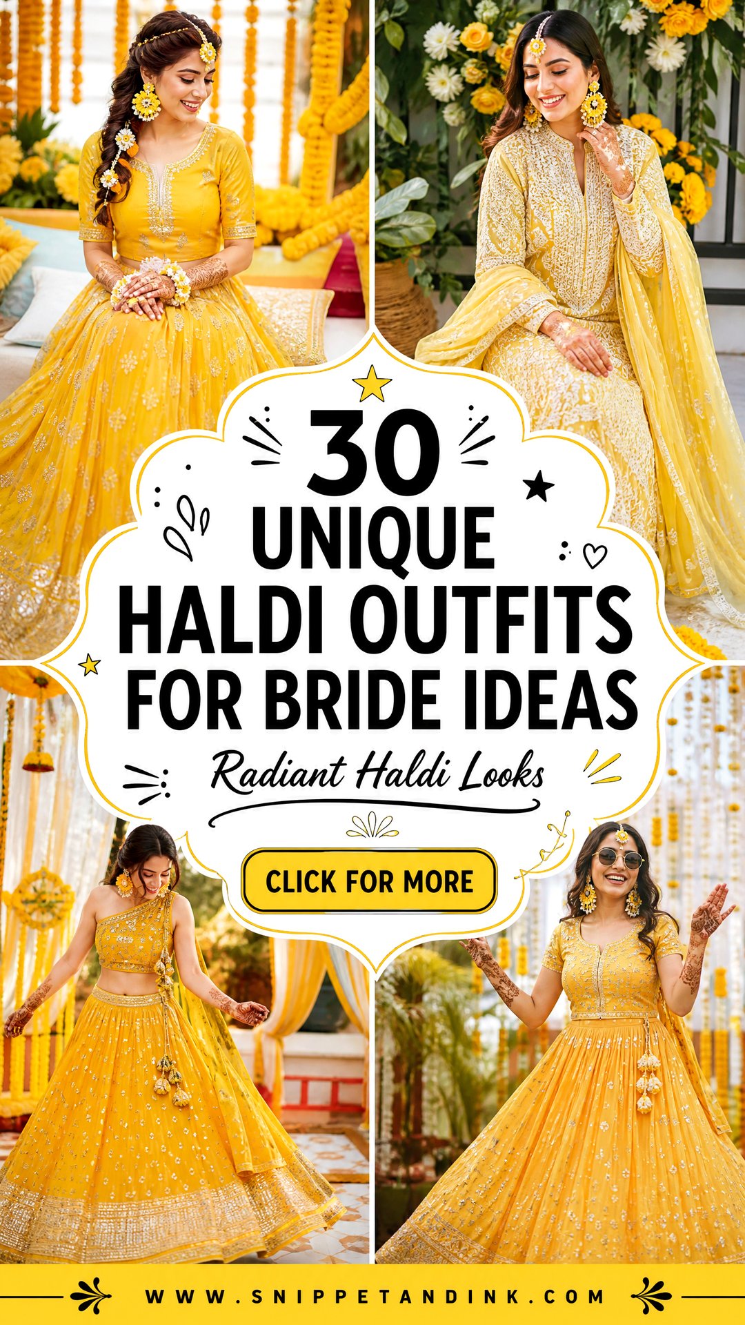 30 Unique Haldi Outfits for Bride to Inspire Your Look - 30 Unique Haldi Outfits for Bride to Inspire Your Look
