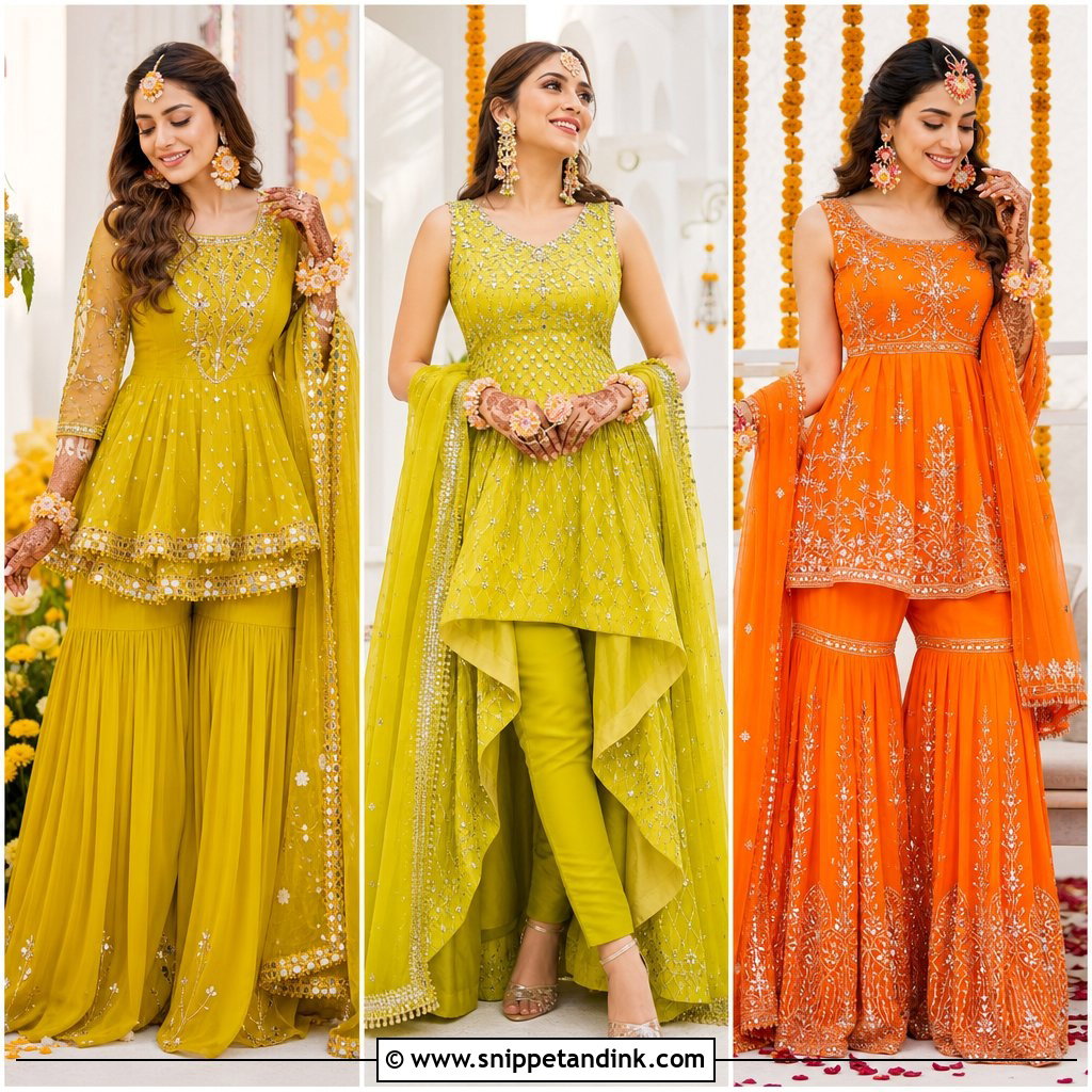 30 Unique Mehendi Outfits for Bride