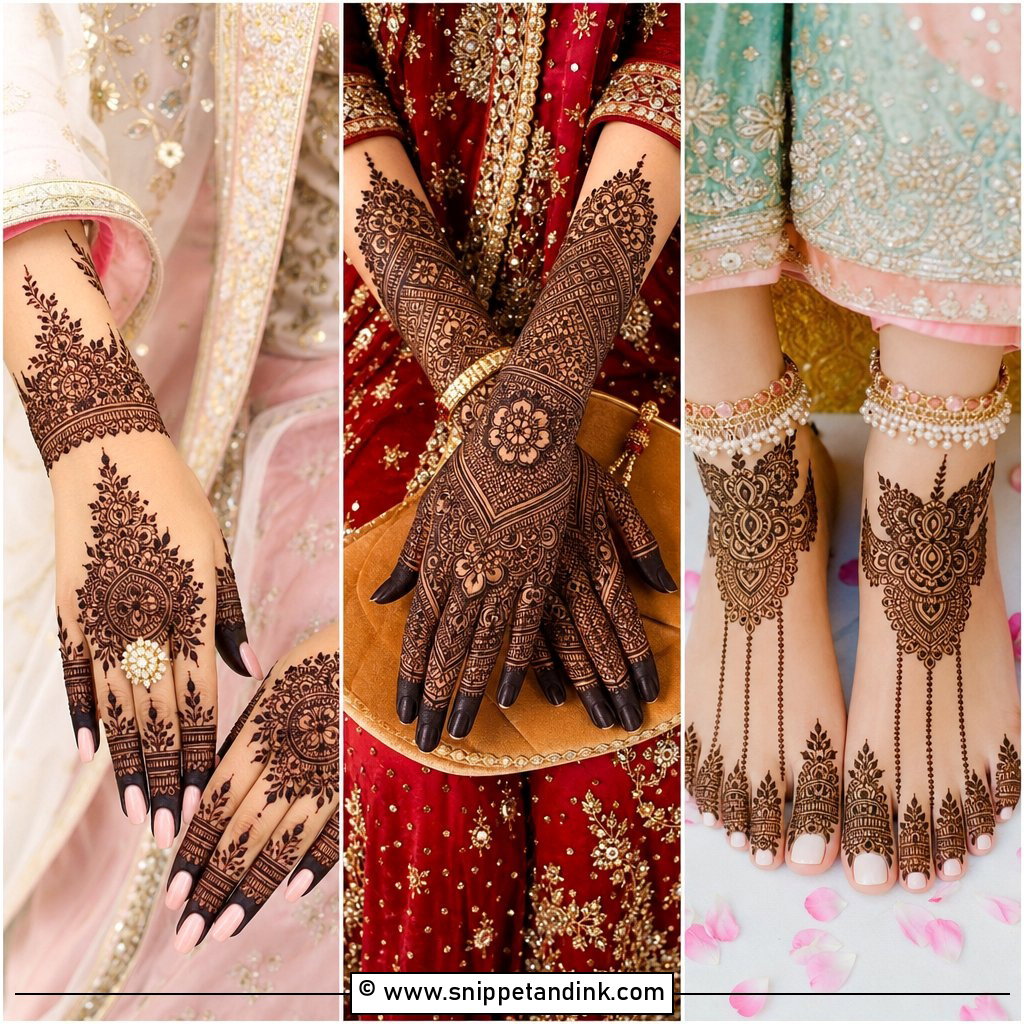 30 Unique Muslim Bridal Mehndi Designs for Elegant Nikah Looks