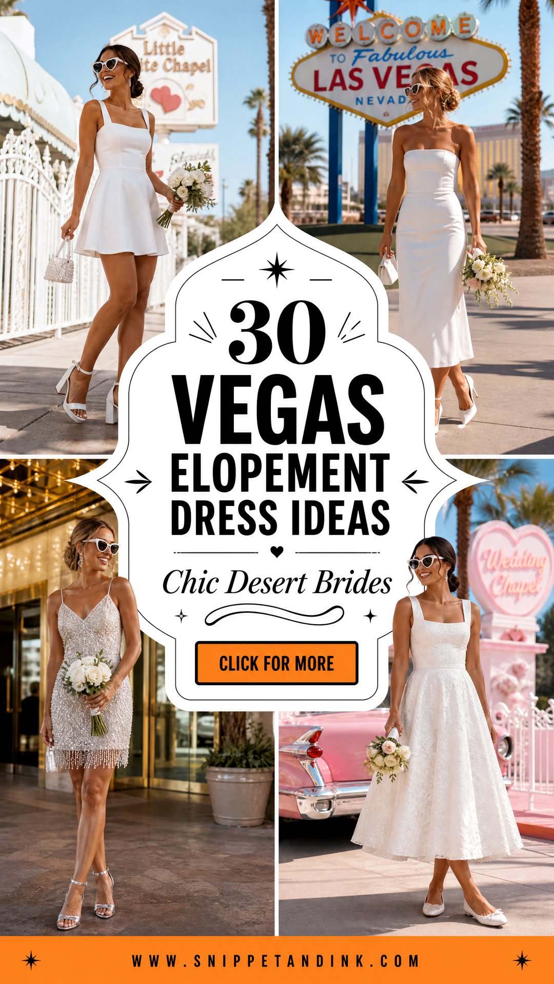 30 Vegas Elopement Dress Ideas For Chic Desert Brides - 30 Vegas Elopement Dress Ideas For Chic Desert Brides