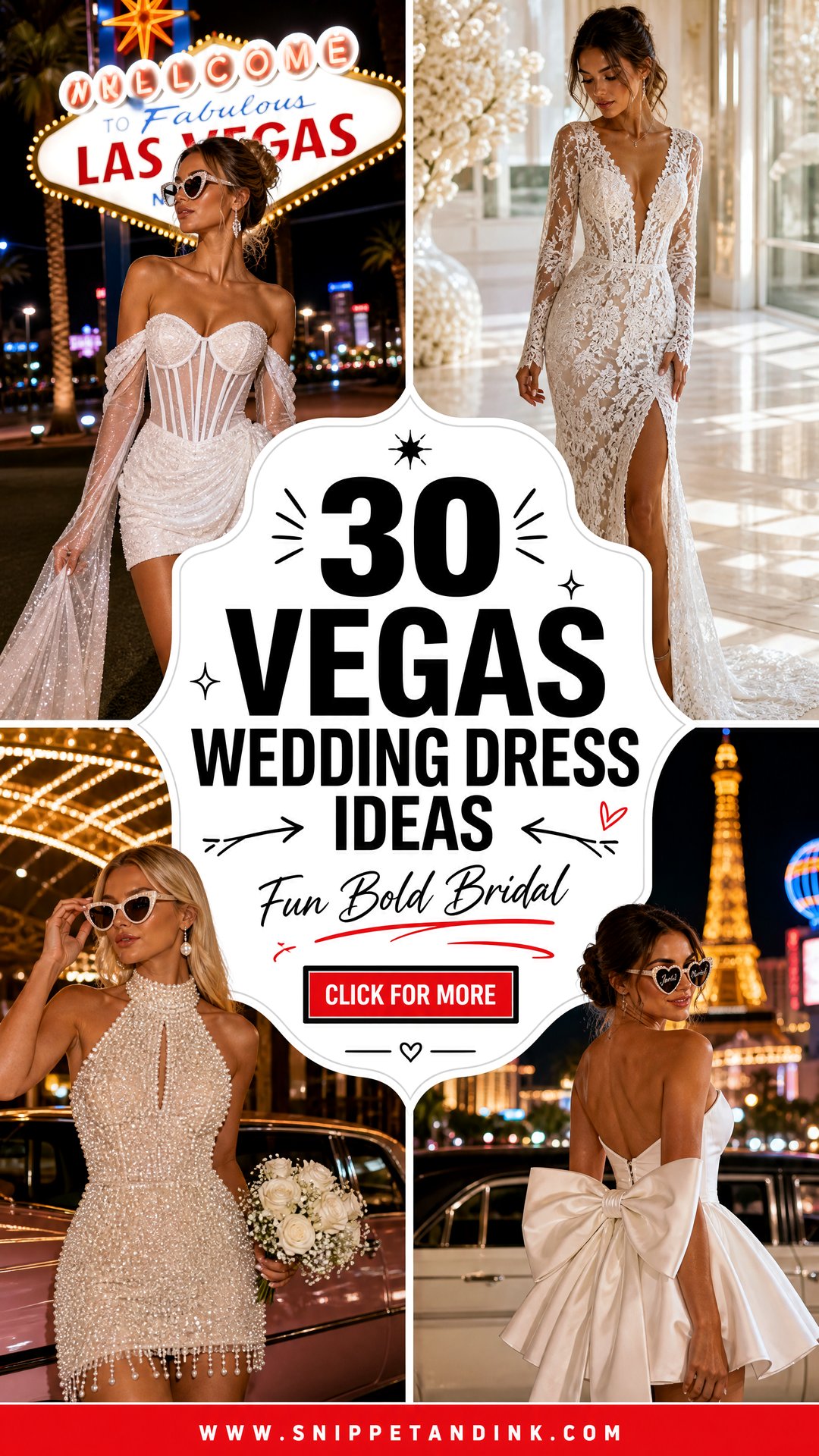 30 Vegas Wedding Dress Ideas for Fun Bold Bridal Style - 30 Vegas Wedding Dress Ideas for Fun, Bold Bridal Style