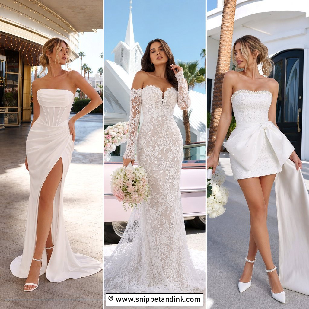 30 Vegas Wedding Dress Ideas for Fun Bold Bridal Style