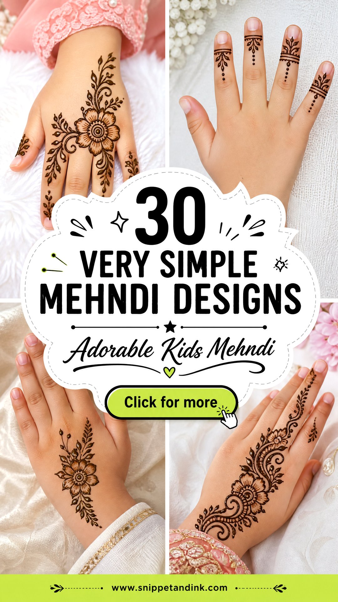 30 Very Simple Mehndi Designs for Kids That Look Adorable - 30 Very Simple Mehndi Designs for Kids That Look Adorable