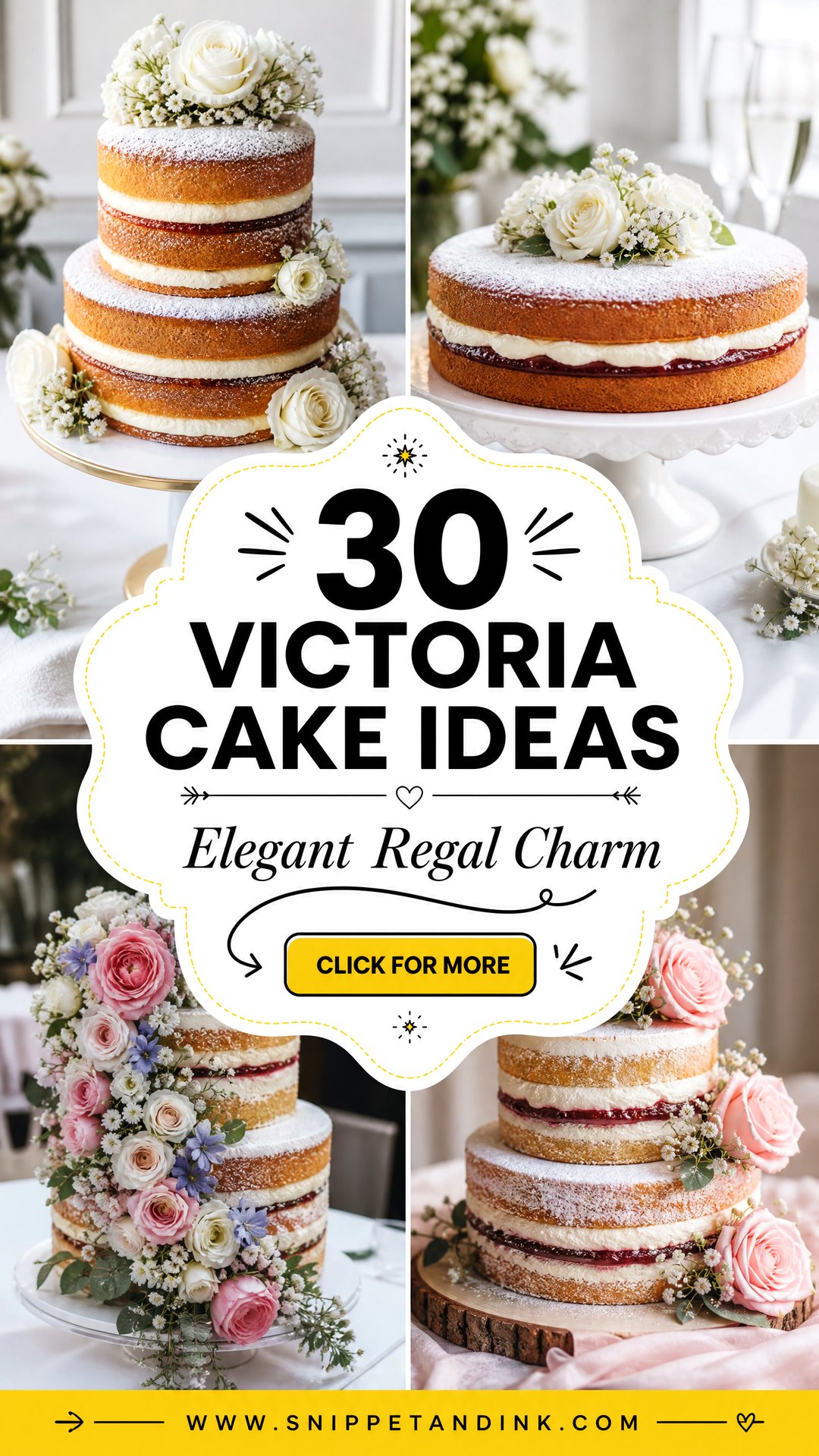 30 Victoria Cake Ideas for Wedding With Elegant Regal Charm - 30 Victoria Cake Ideas for Wedding With Elegant Regal Charm