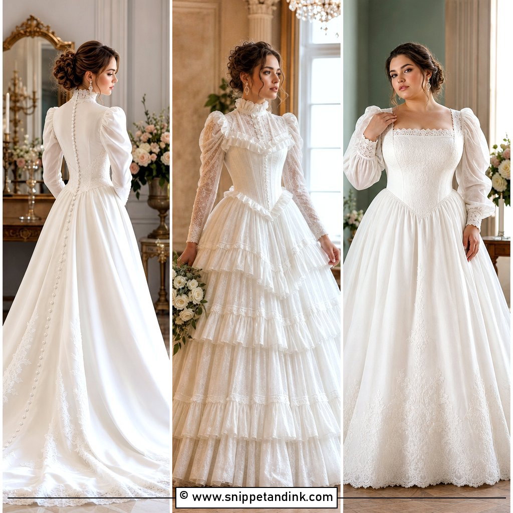 30 Victorian Wedding Dress Ideas for Romantic Vintage Brides