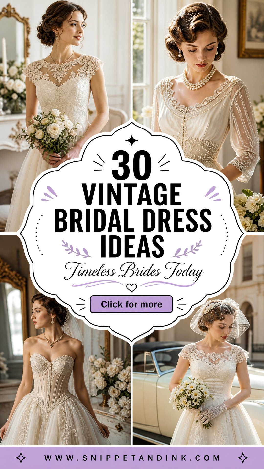 30 Vintage Bridal Dress Ideas For Timeless Brides Today - 30 Vintage Bridal Dress Ideas For Timeless Brides Today