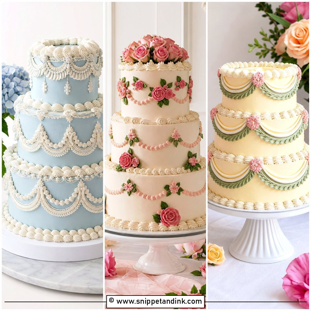 30 Vintage Wedding Cake Ideas for Romantic Old-World Charm