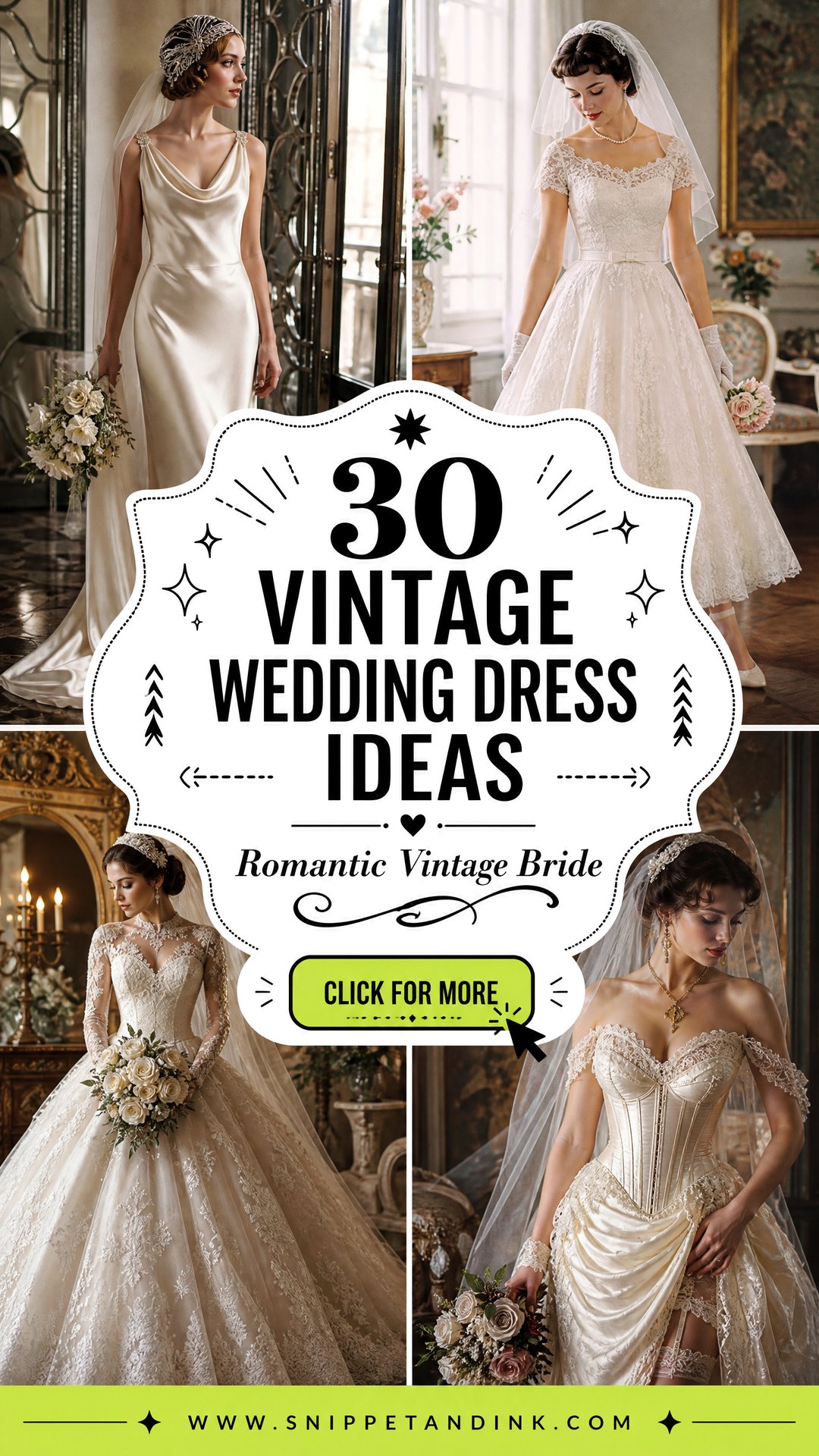 30 Vintage Wedding Dress Ideas for Romantic Brides Today - 30 Vintage Wedding Dress Ideas for Romantic Brides Today