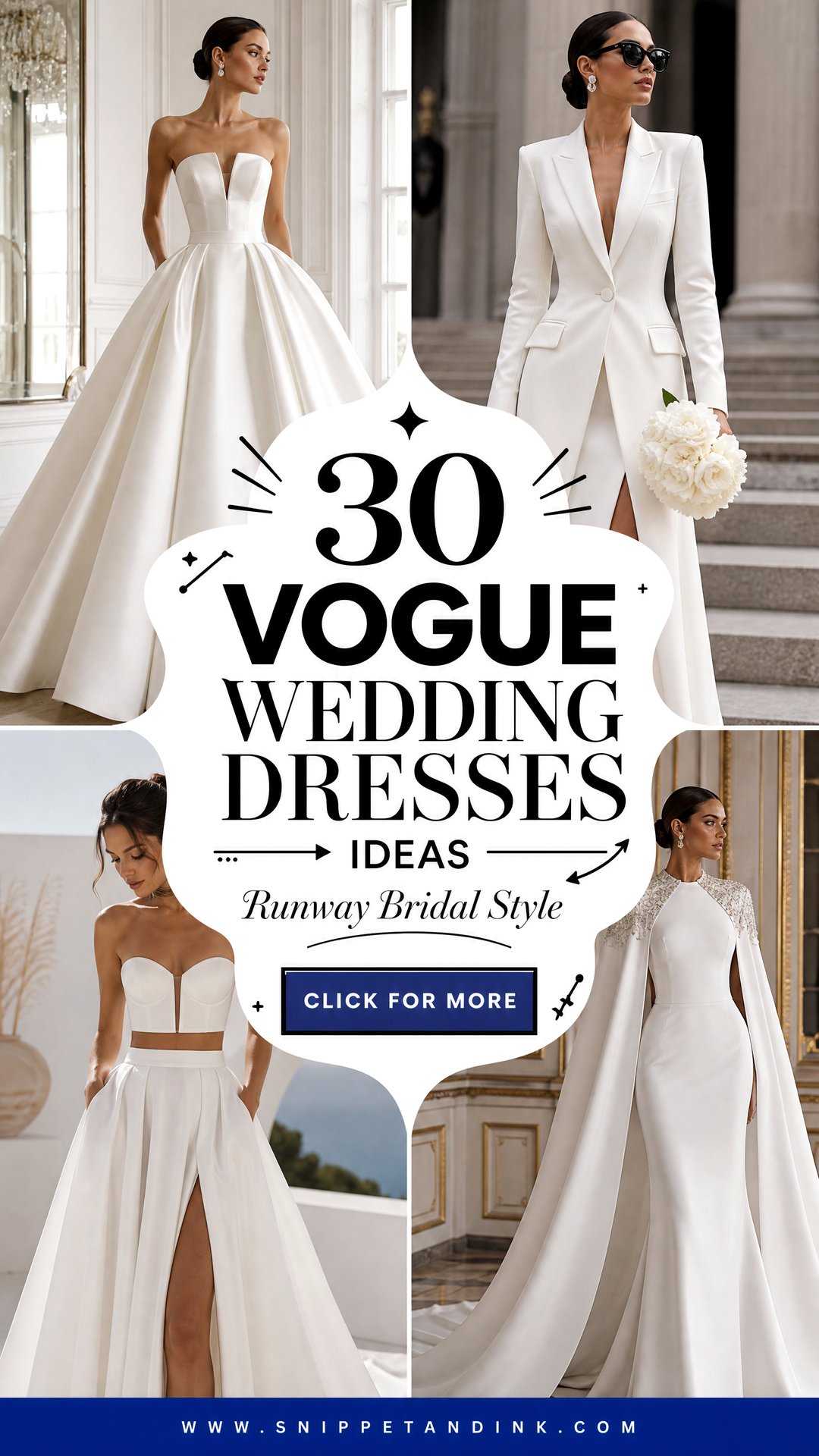 30 Vogue Wedding Dresses For Fashion-Forward Brides Today - 30 Vogue Wedding Dresses For Fashion-Forward Brides Today