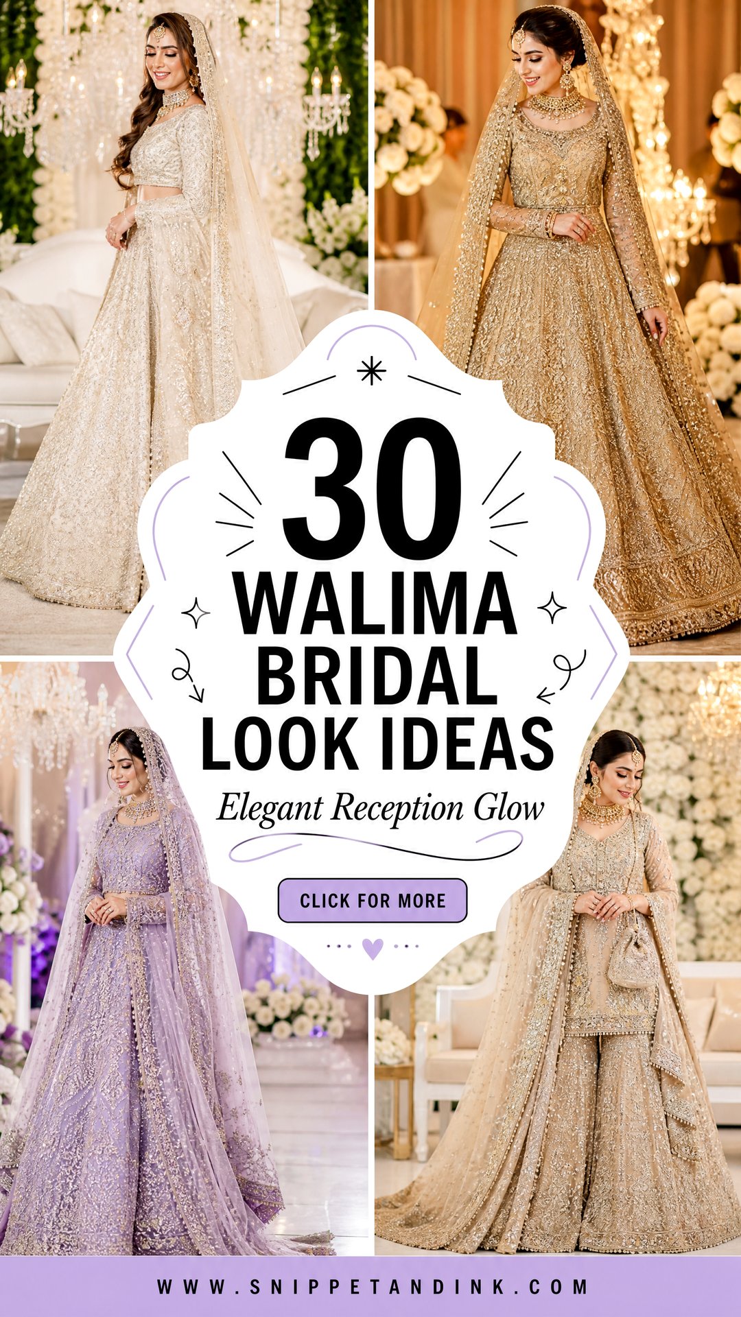 30 Walima Bridal Look Ideas For Elegant Reception Style - 30 Walima Bridal Look Ideas For Elegant Reception Style