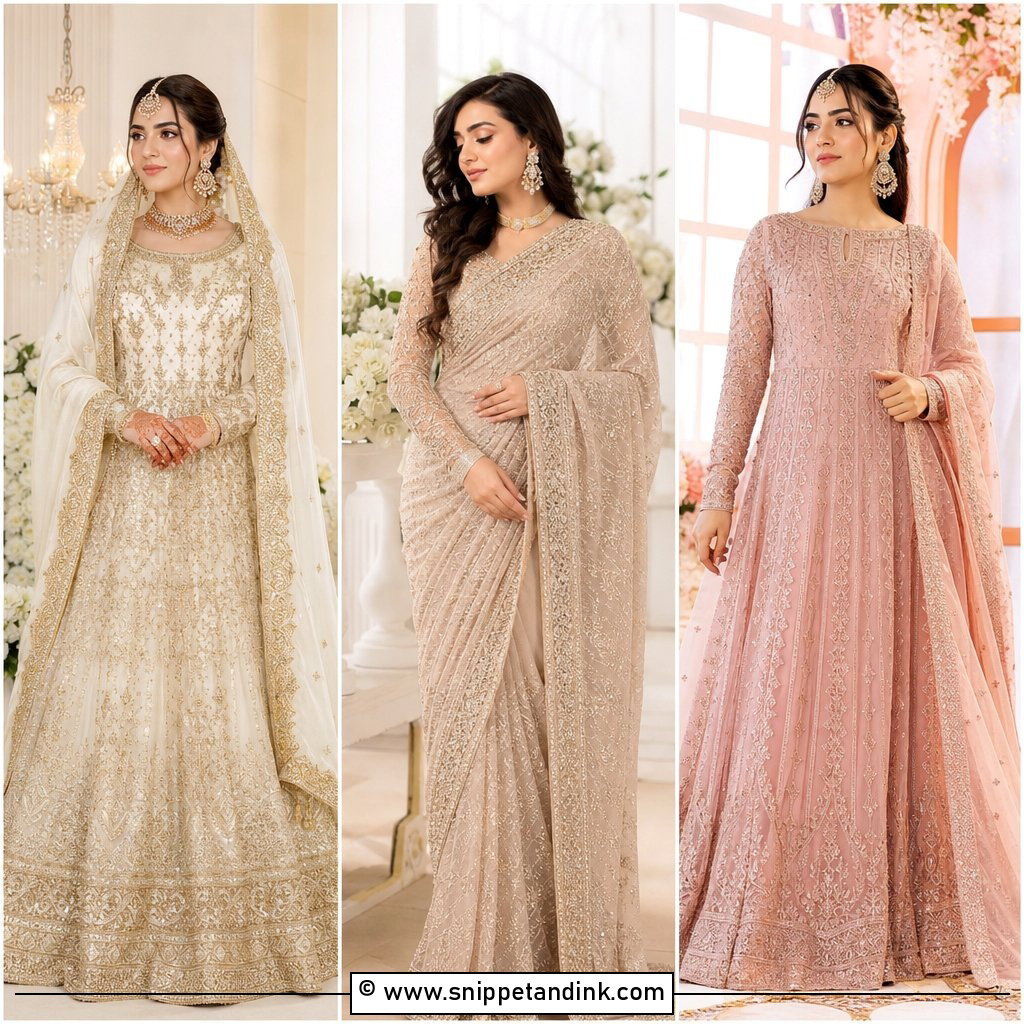 30 Walima Outfits for Bride Elegant Reception Style Ideas
