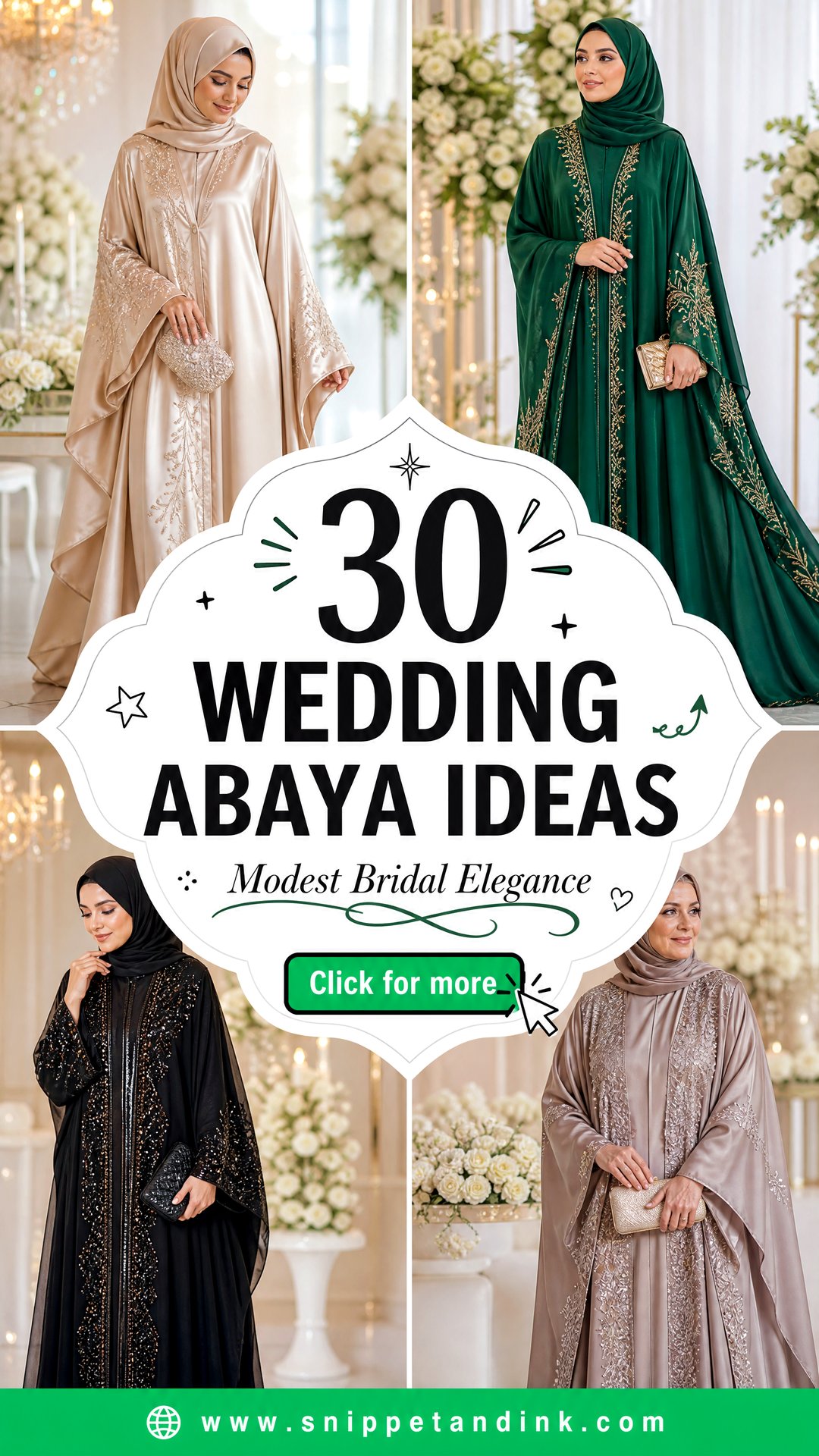 30 Wedding Abaya Ideas For Elegant Modest Brides Today - 30 Wedding Abaya Ideas For Elegant Modest Brides Today