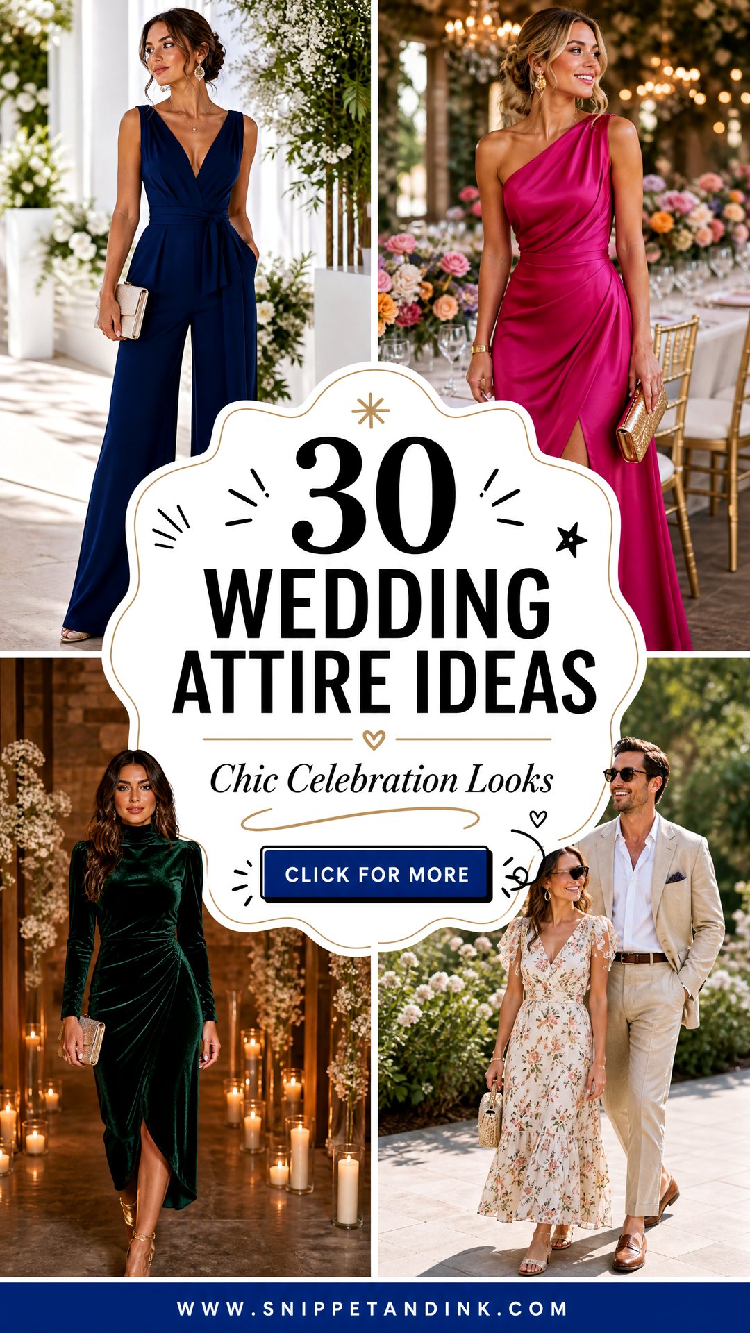 30 Wedding Attire Ideas for Chic Guests Brides and Grooms - 30 Wedding Attire Ideas for Chic Guests, Brides, and Grooms