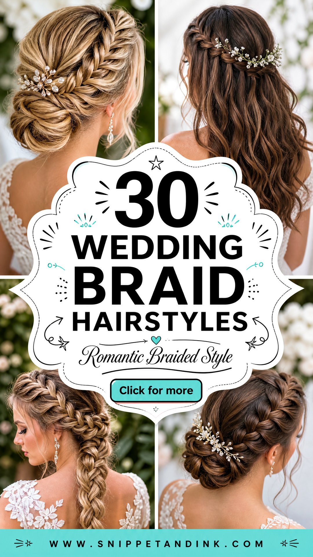 30 Wedding Braid Hairstyles for Romantic Bridal Style - 30 Wedding Braid Hairstyles for Romantic Bridal Style