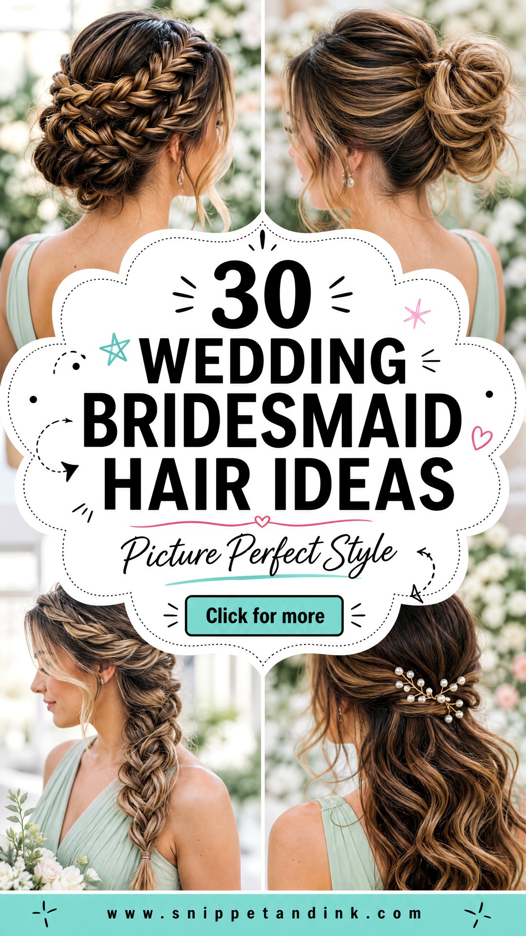 30 Wedding Bridesmaid Hair Ideas for Picture-Perfect Style - 30 Wedding Bridesmaid Hair Ideas for Picture-Perfect Style