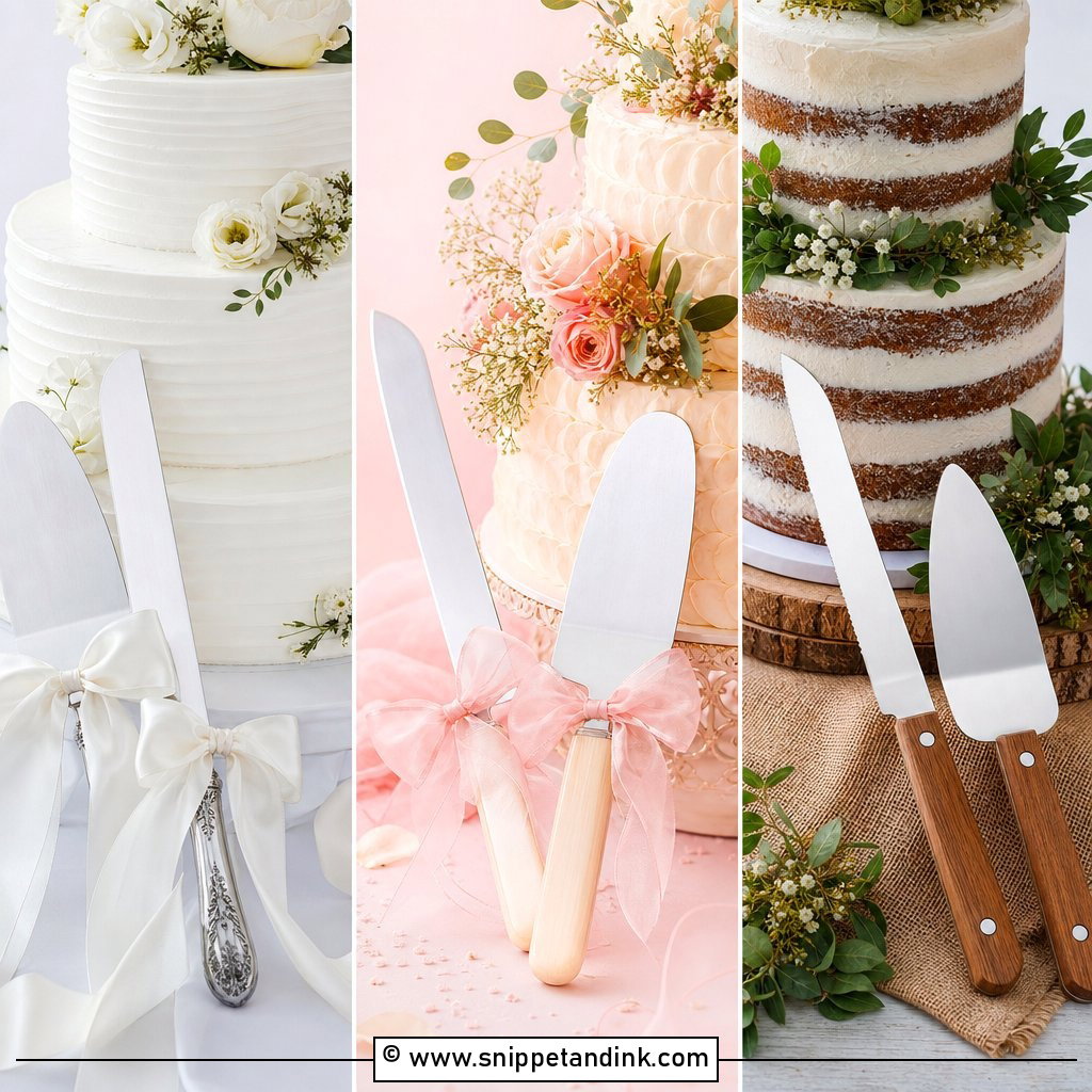 30 Wedding Cake Knife Decoration Ideas for Elegant Details