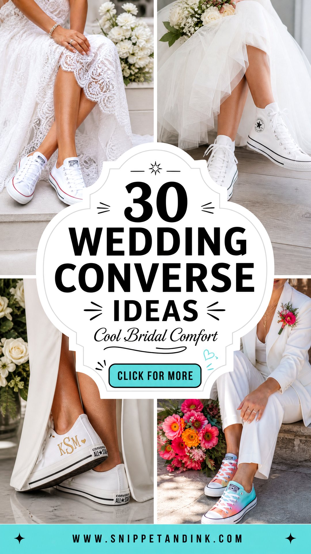 30 Wedding Converse Ideas for Cool Comfortable Brides - 30 Wedding Converse Ideas for Cool, Comfortable Brides