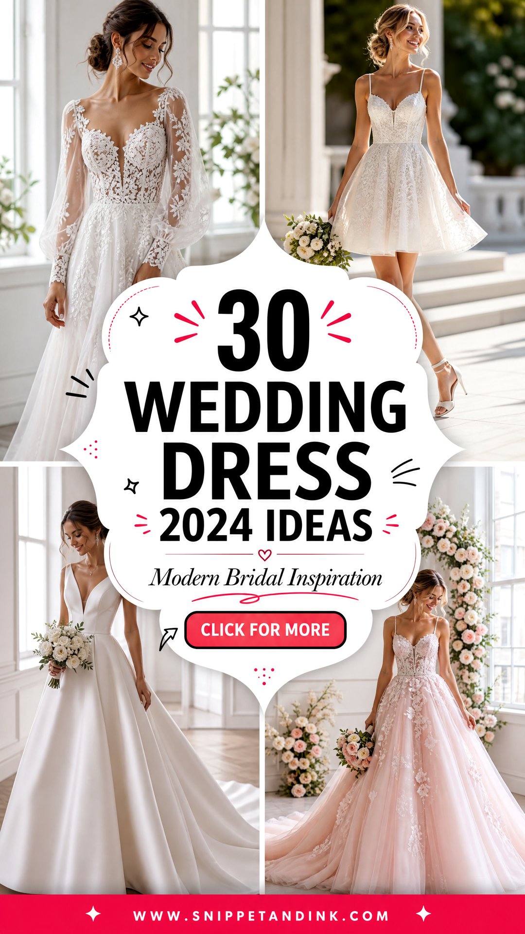 30 Wedding Dress 2024 Ideas for Modern Bridal Inspiration - 30 Wedding Dress 2024 Ideas for Modern Bridal Inspiration