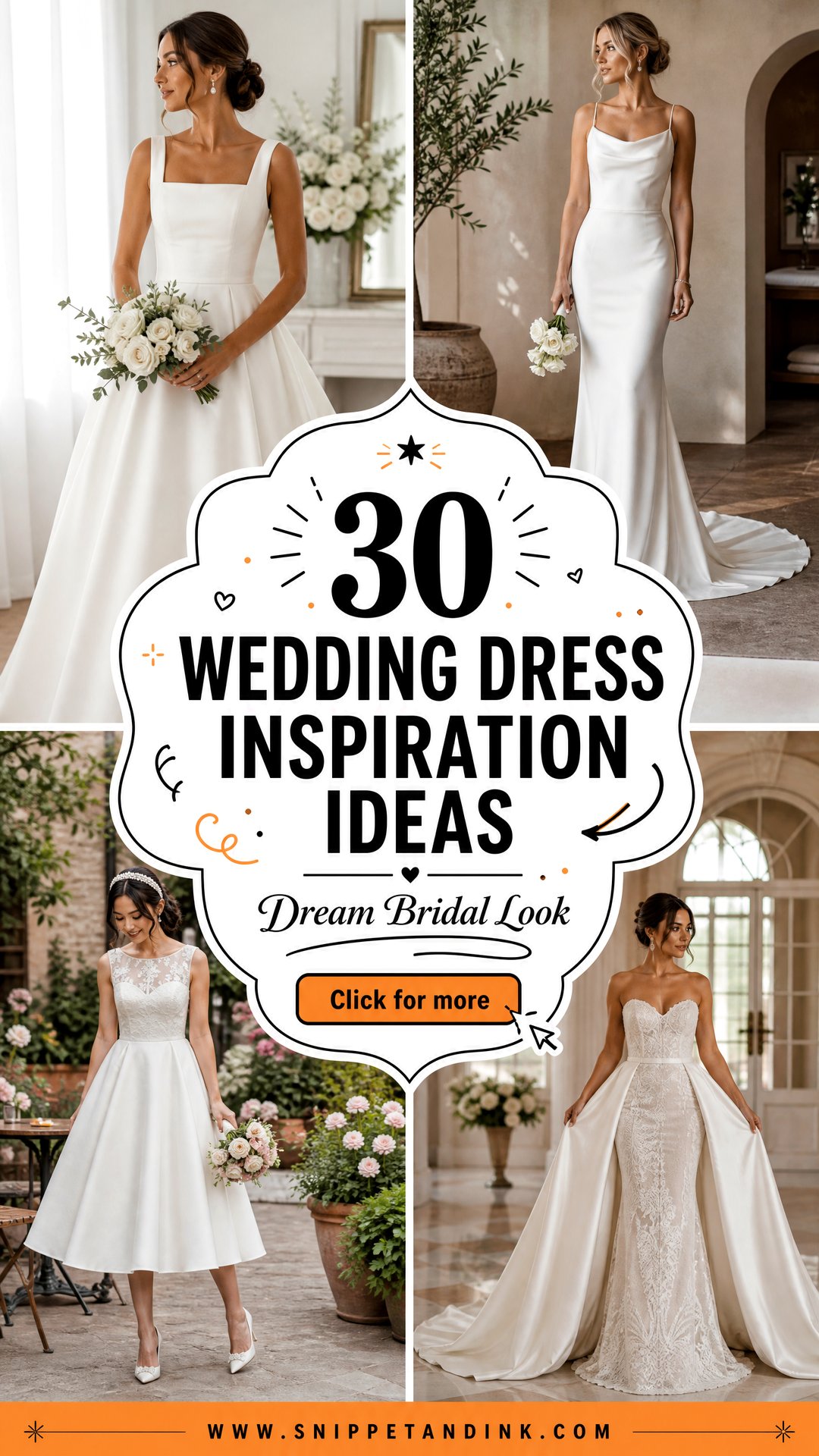 30 Wedding Dress Inspiration Ideas for a Dream Bridal Look - 30 Wedding Dress Inspiration Ideas for a Dream Bridal Look