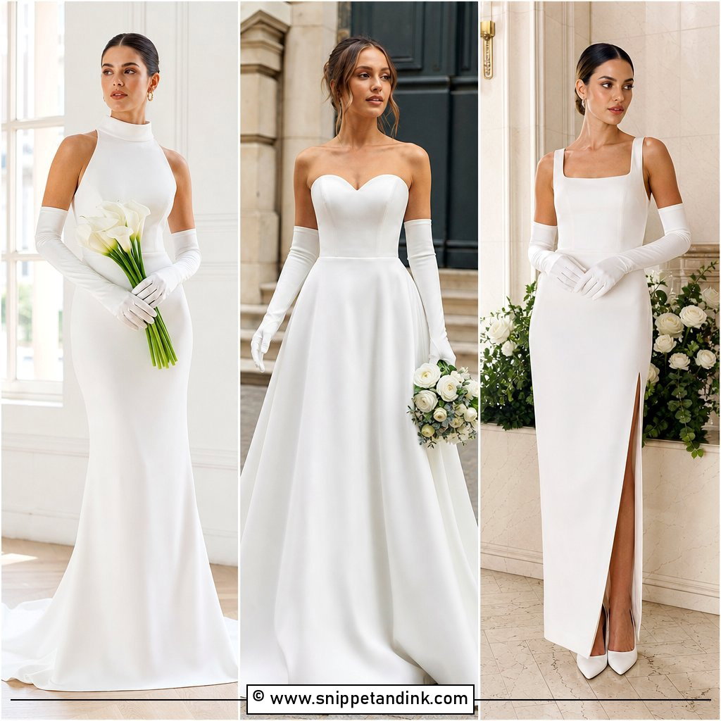 30 Wedding Dress with Gloves Ideas for a Luxe Bridal Look