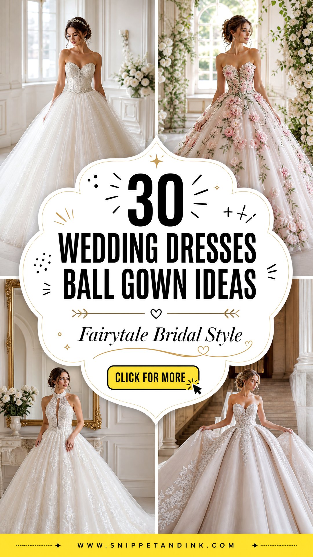 30 Wedding Dresses Ball Gown for Fairytale Bridal Style - 30 Wedding Dresses Ball Gown for Fairytale Bridal Style