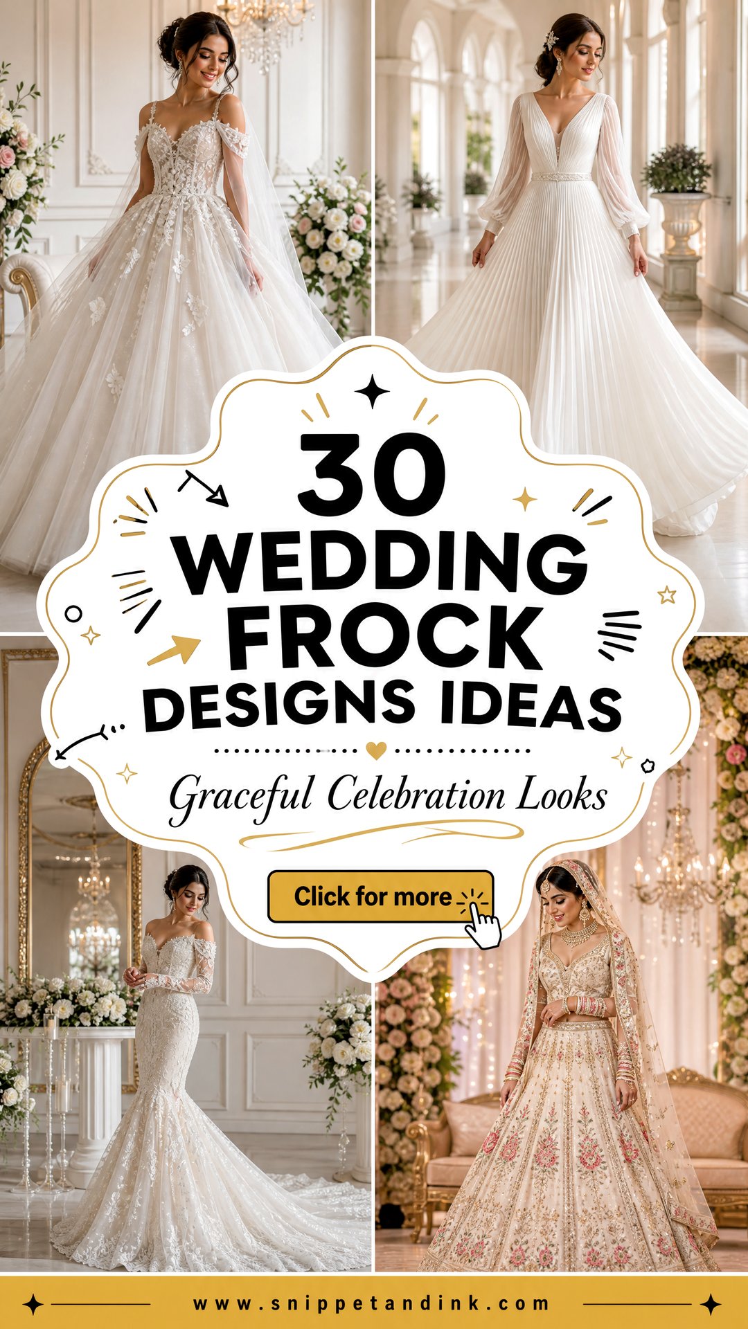 30 Wedding Frock Designs for a Graceful Celebration Look - 30 Wedding Frock Designs for a Graceful Celebration Look
