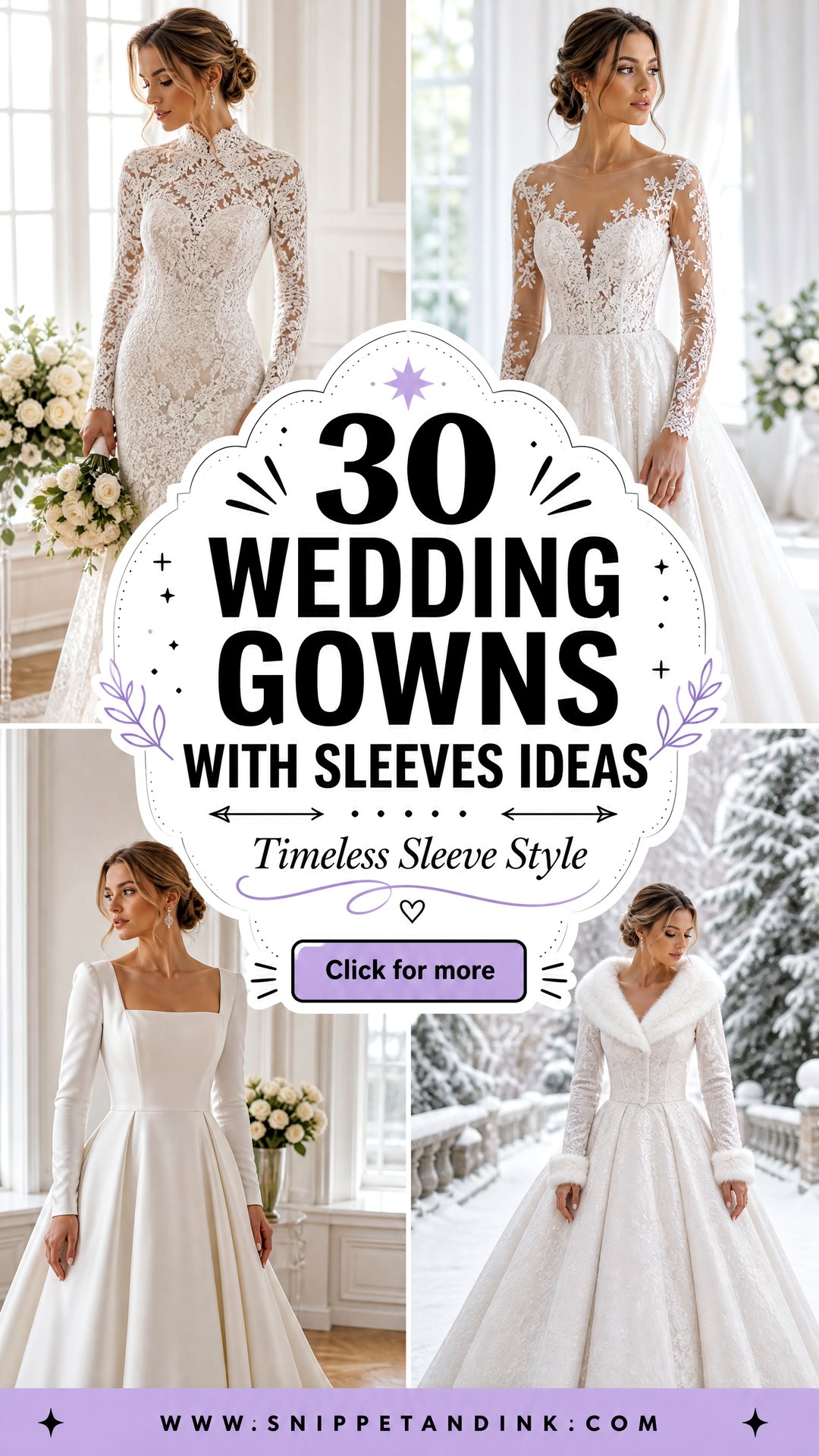 30 Wedding Gowns with Sleeves for Timeless Bridal Style - 30 Wedding Gowns with Sleeves for Timeless Bridal Style
