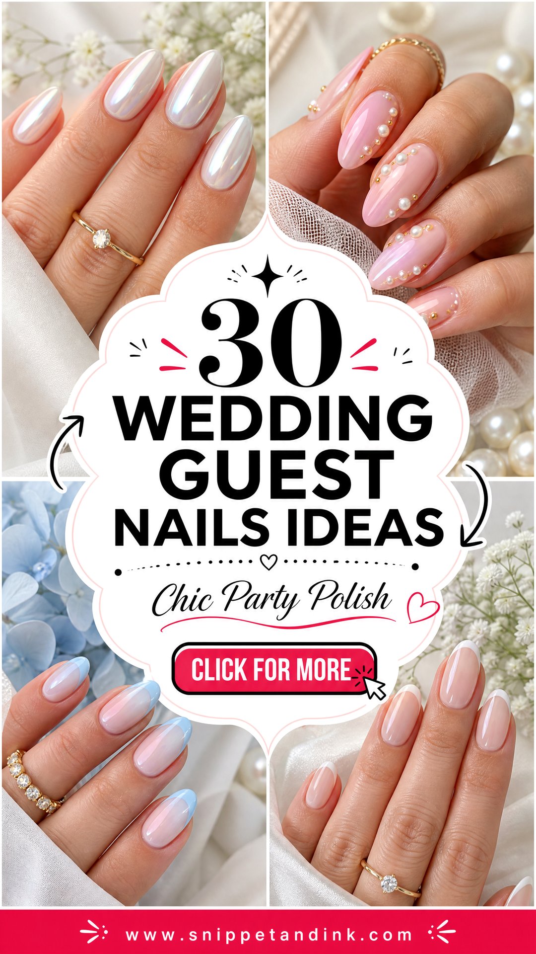 30 Wedding Guest Nails Ideas for a Chic Party Look - 30 Wedding Guest Nails Ideas for a Chic Party Look