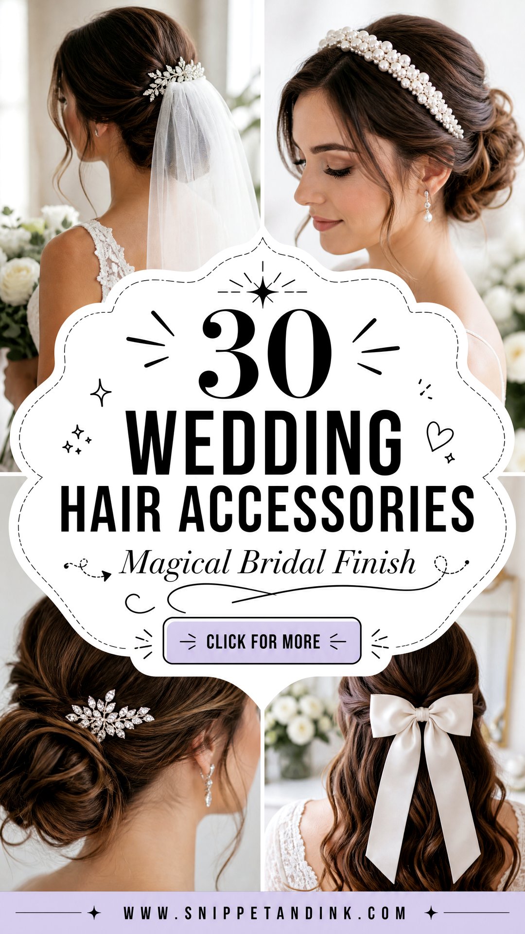 30 Wedding Hair Accessories for a Magical Bridal Finish - 30 Wedding Hair Accessories for a Magical Bridal Finish