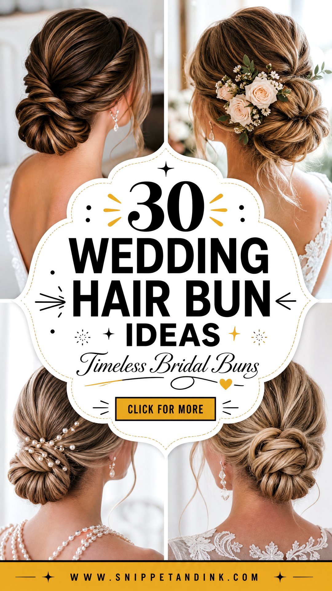 30 Wedding Hair Bun Ideas for a Timeless Bridal Look Today - 30 Wedding Hair Bun Ideas for a Timeless Bridal Look Today