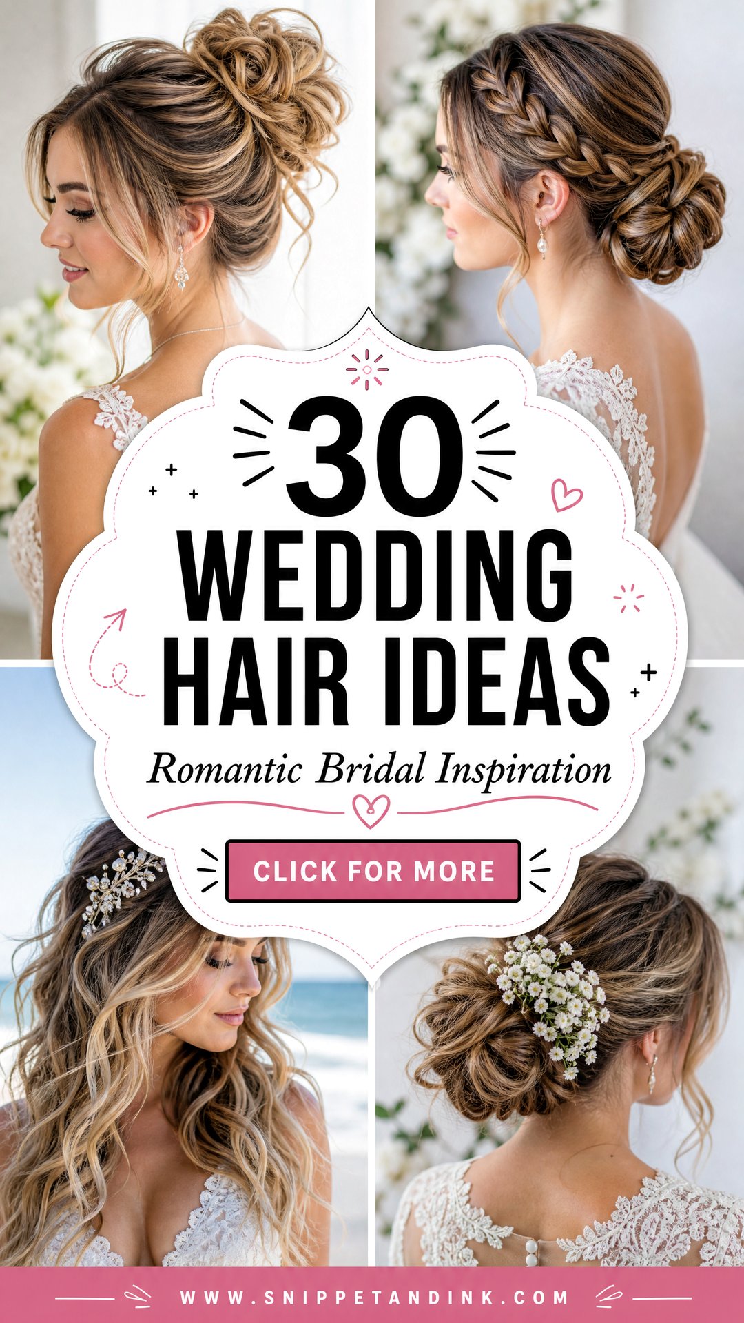 30 Wedding Hair Ideas for Romantic Bridal Inspiration - 30 Wedding Hair Ideas for Romantic Bridal Inspiration